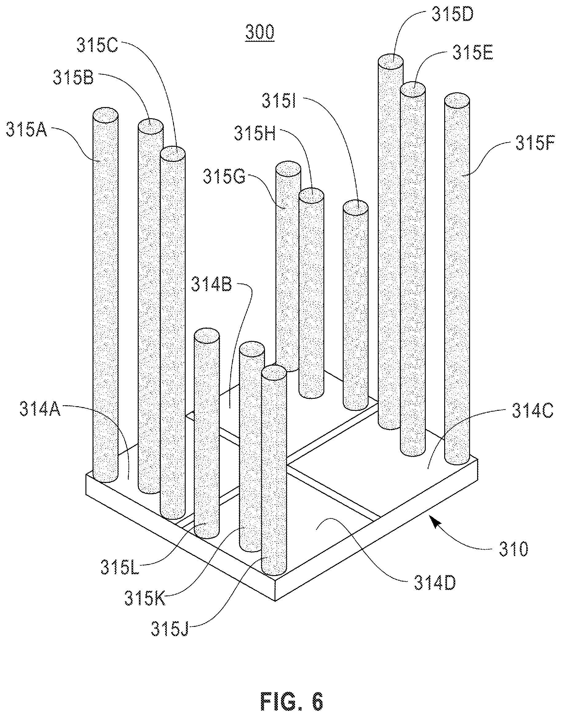 Patent US12309962 Figure 6 – Configurable multi-chip module heatsink for selective dissipation of heat