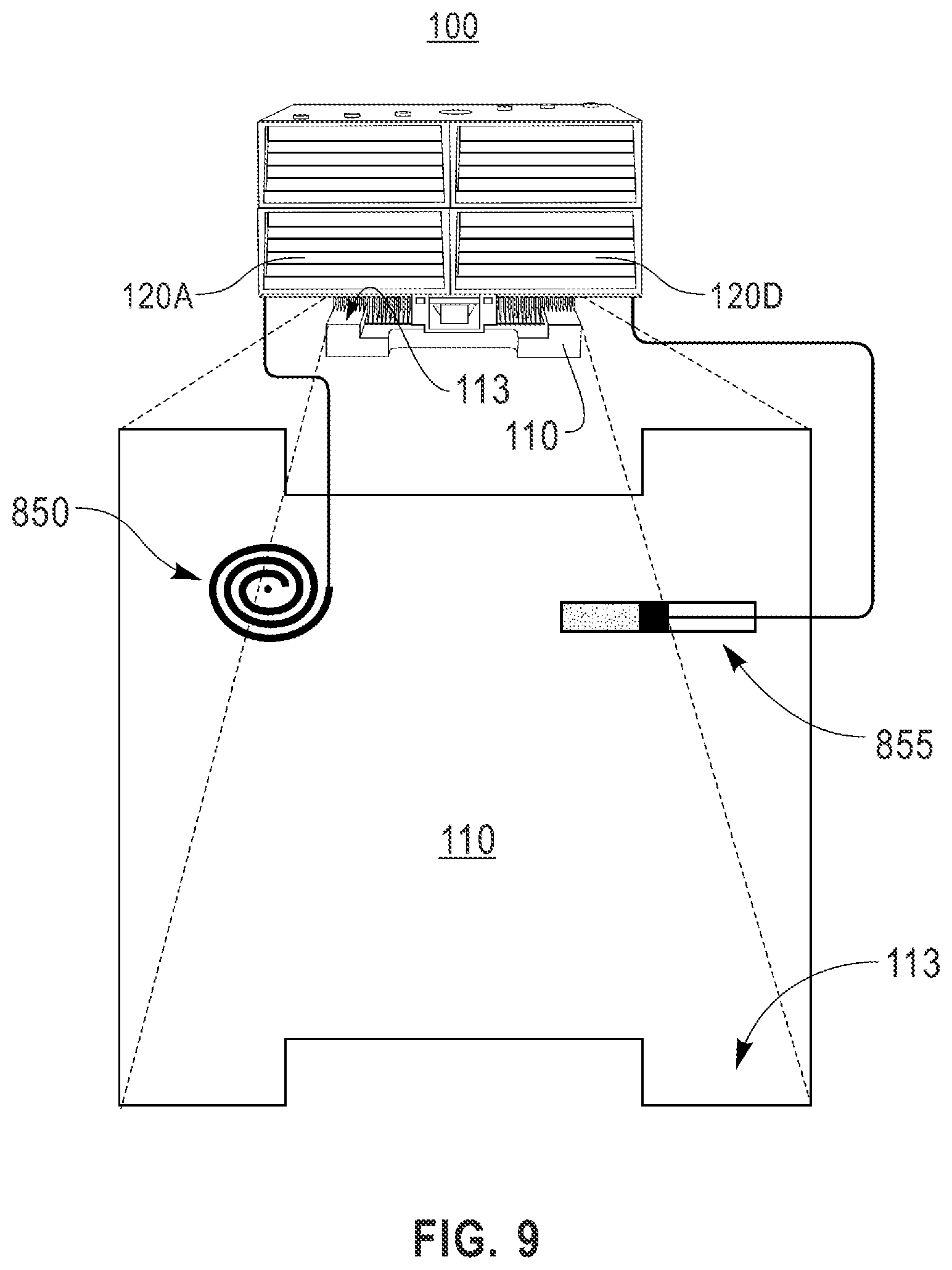 Patent US12309962 Figure 10 – Configurable multi-chip module heatsink for selective dissipation of heat