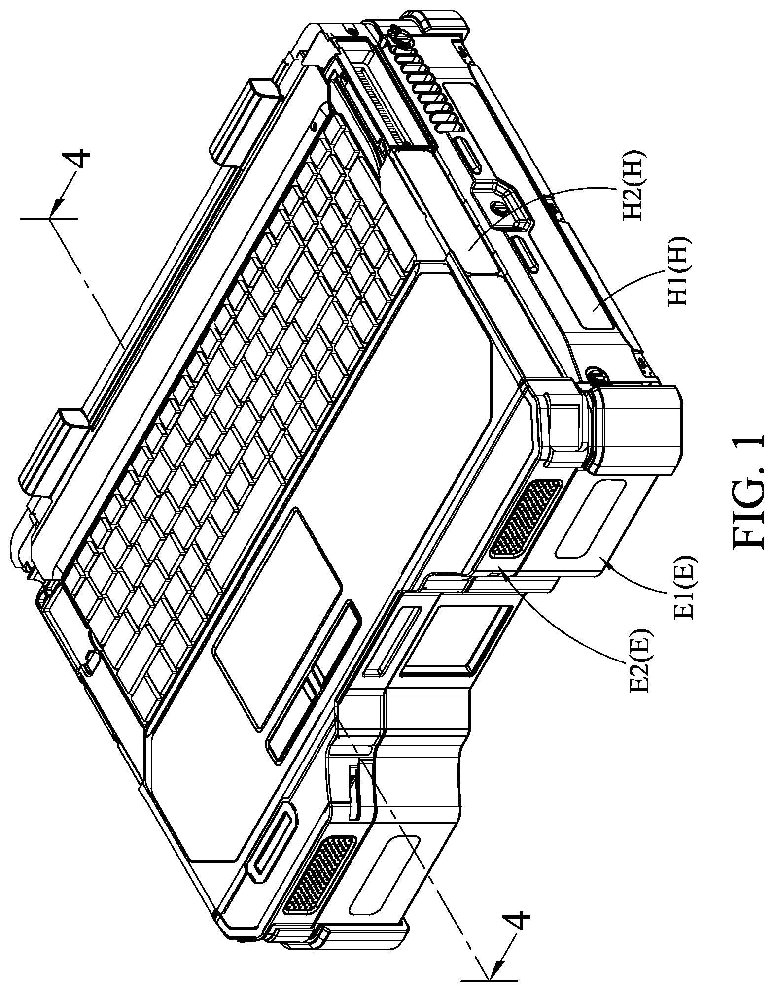 Patent US12309963 Figure 1 – Electronic device assembly, expansion component thereof, and heat dissipation module