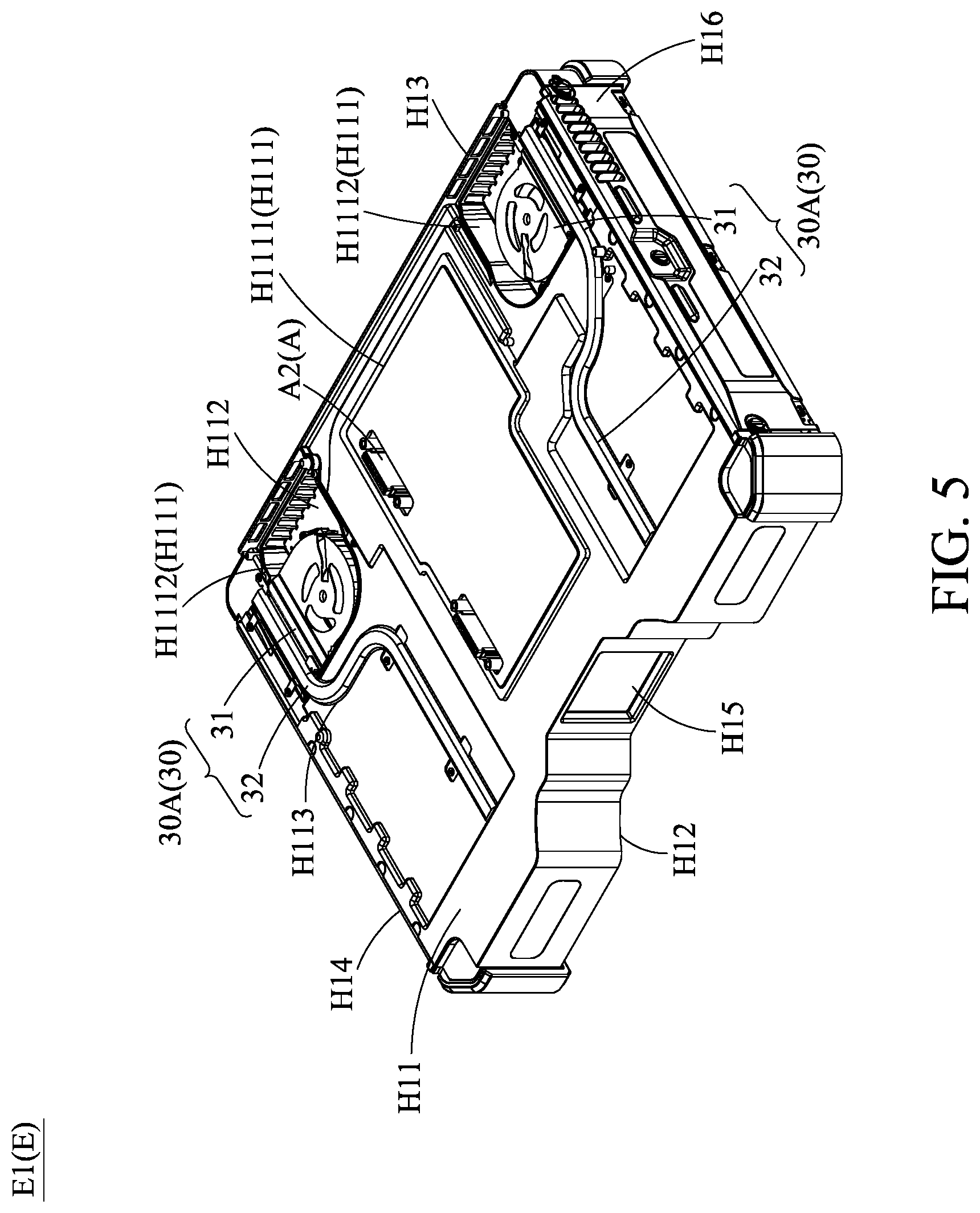 Patent US12309963 Figure 5 – Electronic device assembly, expansion component thereof, and heat dissipation module