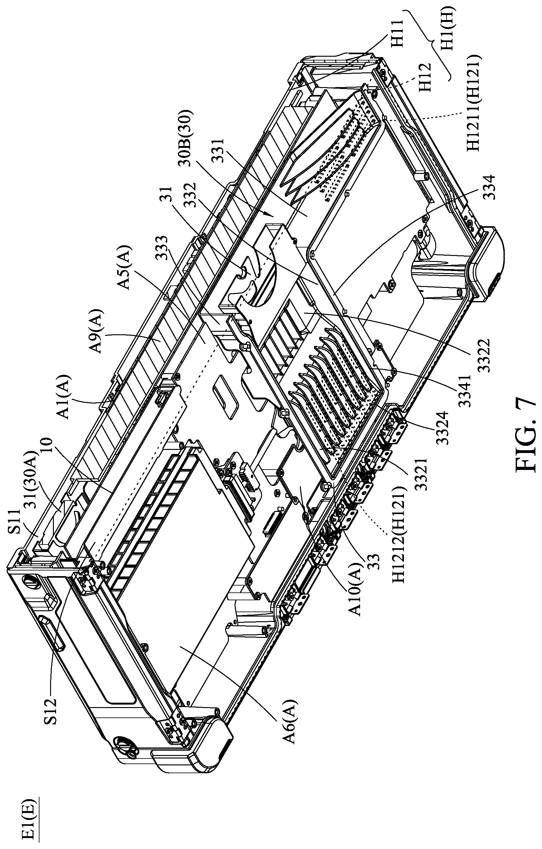 Patent US12309963 Figure 7 – Electronic device assembly, expansion component thereof, and heat dissipation module