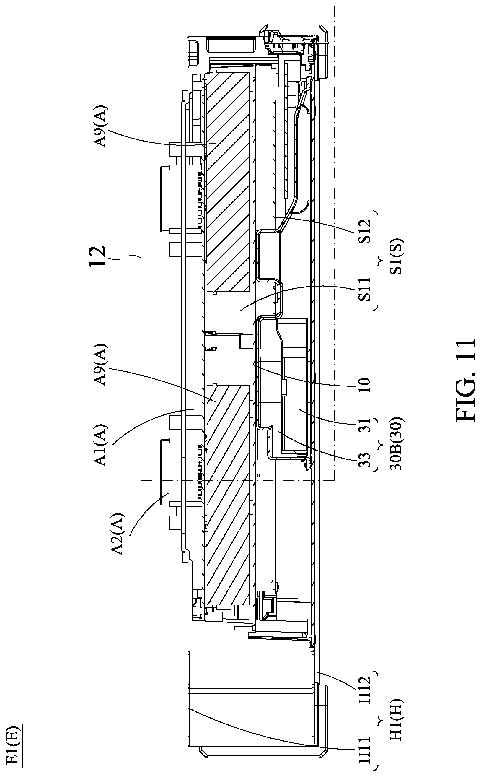 Patent US12309963 Figure 11 – Electronic device assembly, expansion component thereof, and heat dissipation module