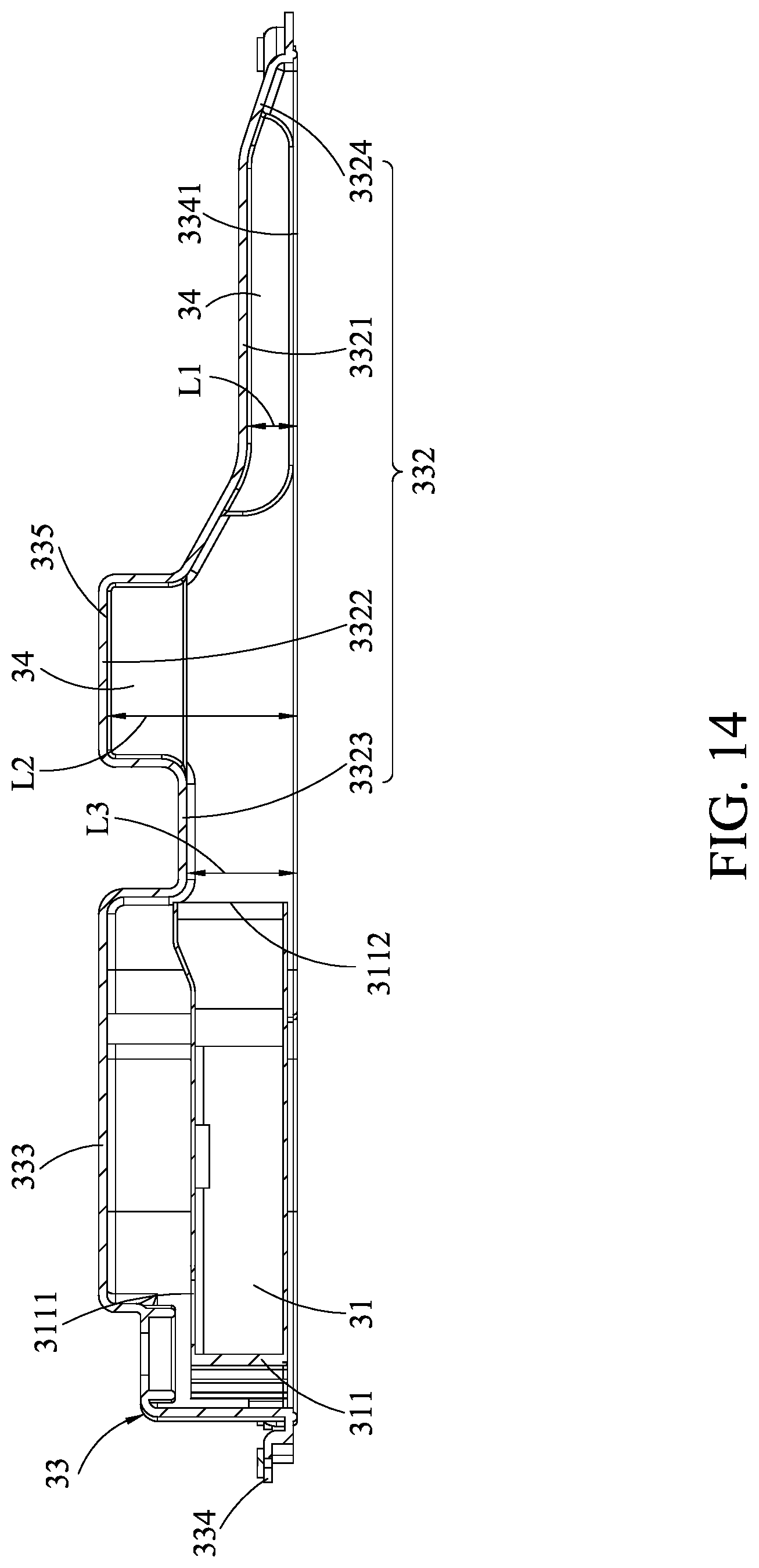 Patent US12309963 Figure 14 – Electronic device assembly, expansion component thereof, and heat dissipation module