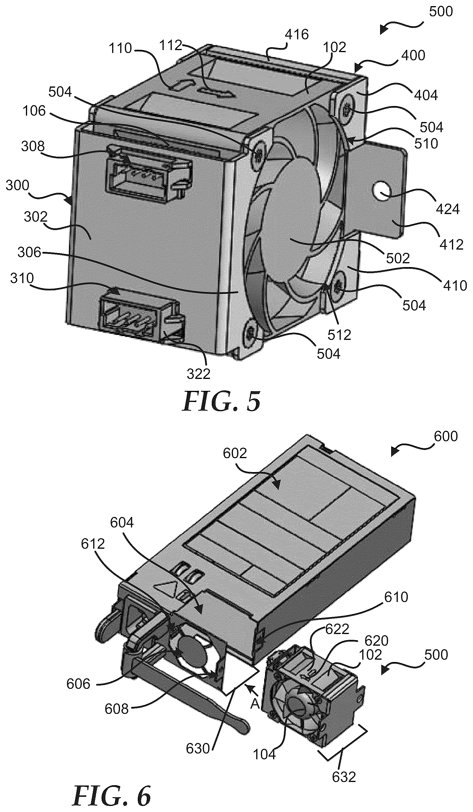 Patent US12309964 Figure 3 – Swappable airflow cassette for power supply units