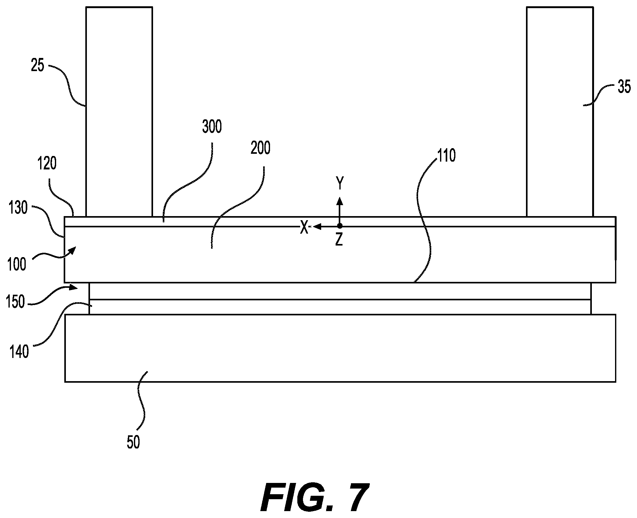 Patent US12309965 Figure 7 – Liquid cooling device mounted on a heat generating electronic component