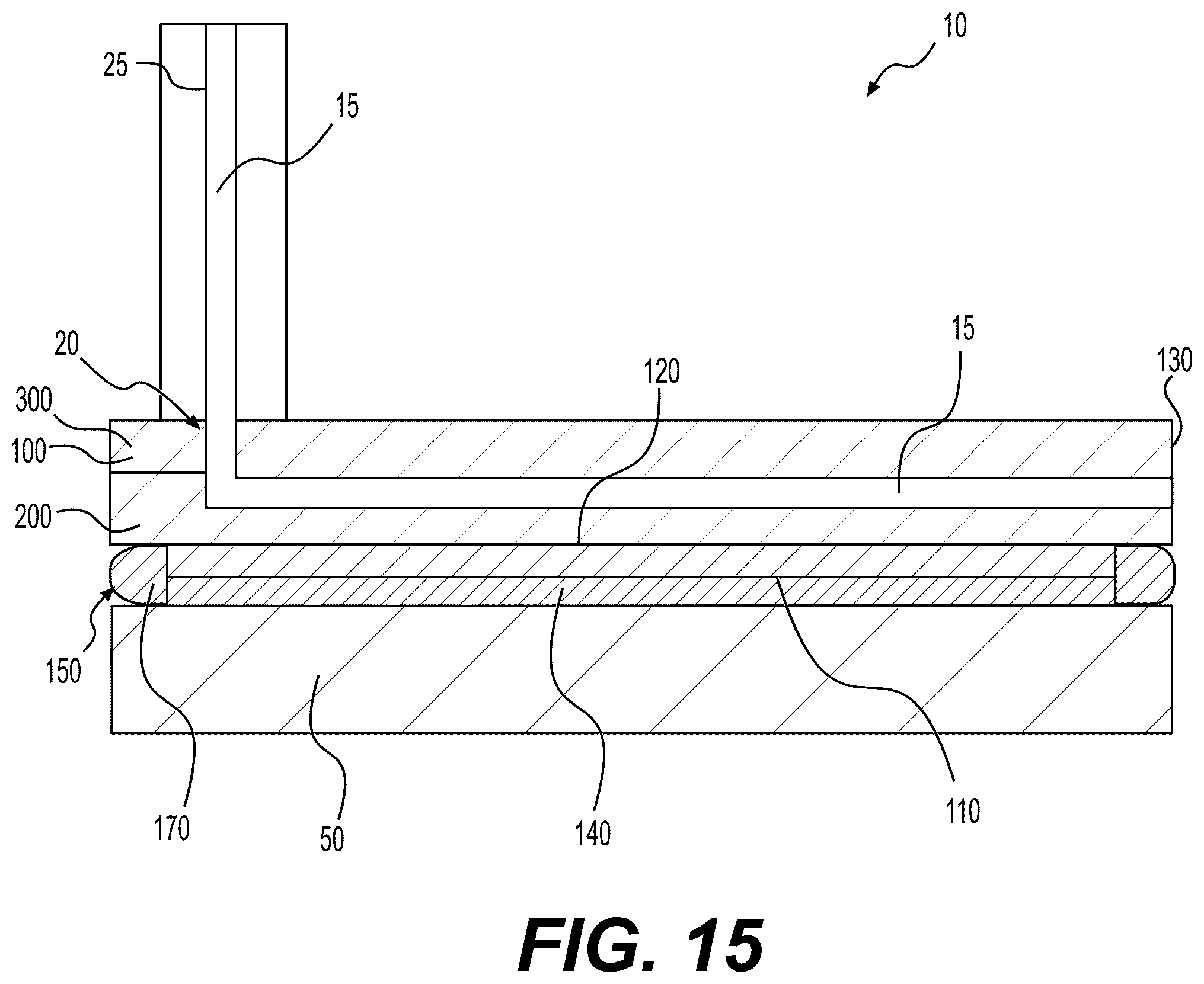 Patent US12309965 Figure 15 – Liquid cooling device mounted on a heat generating electronic component
