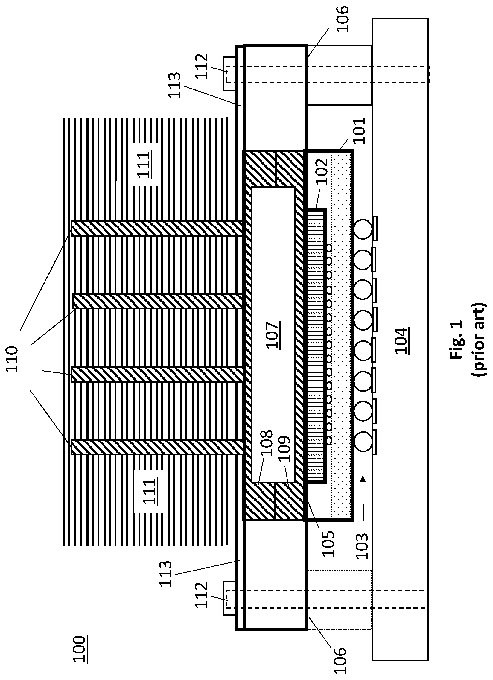 Patent US12309966 Figure 1 – Thermally conductive chamber with stiffening structure for thermal cooling assembly of semiconductor chip package under high loading force