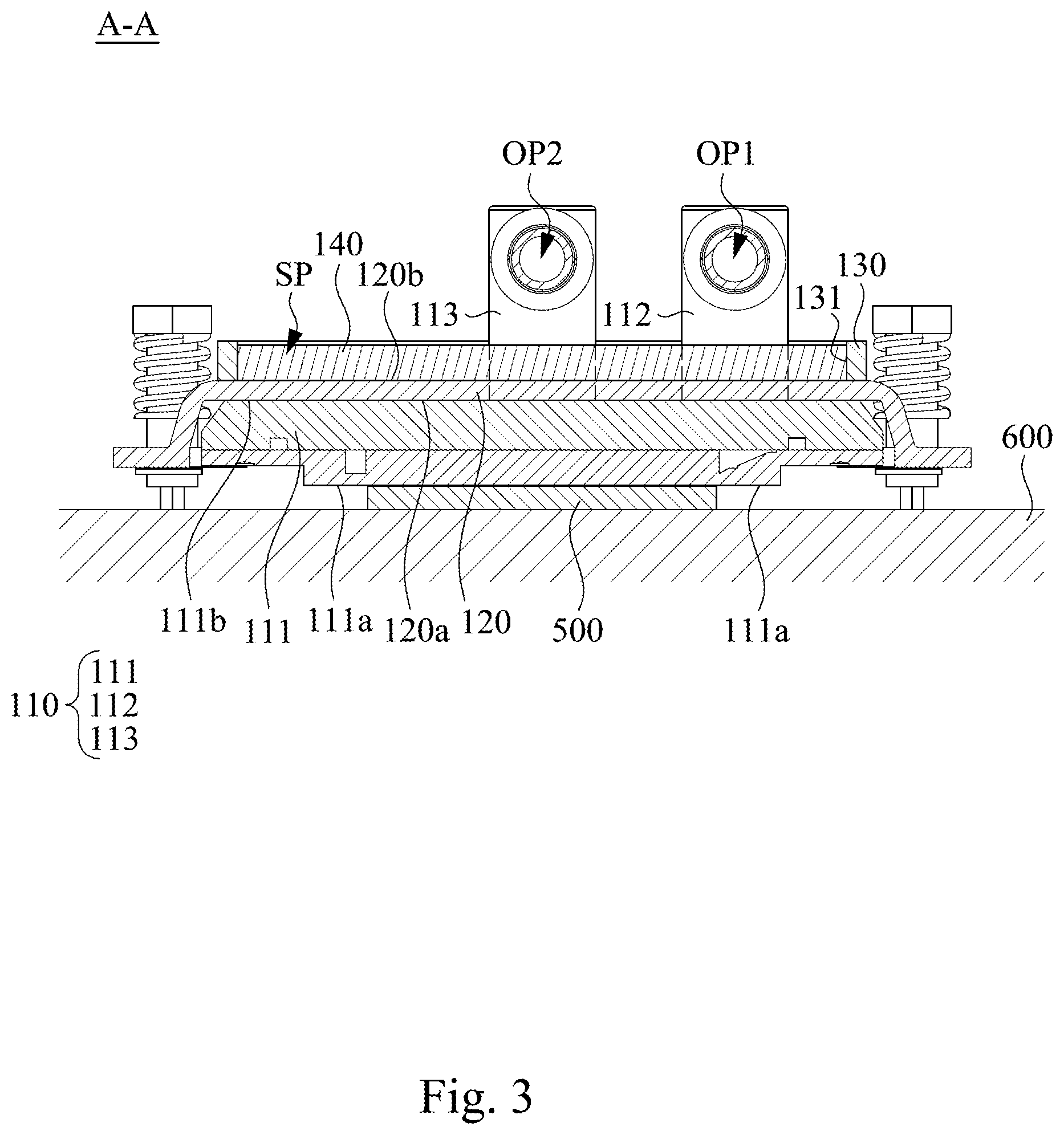 Patent US12309968 Figure 3 – Cold plate module