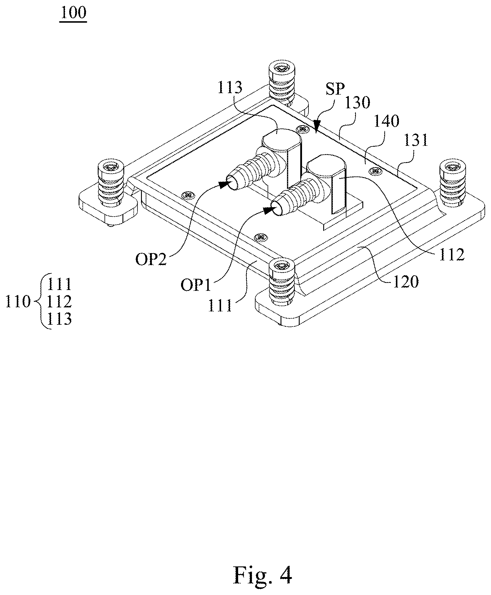 Patent US12309968 Figure 4 – Cold plate module