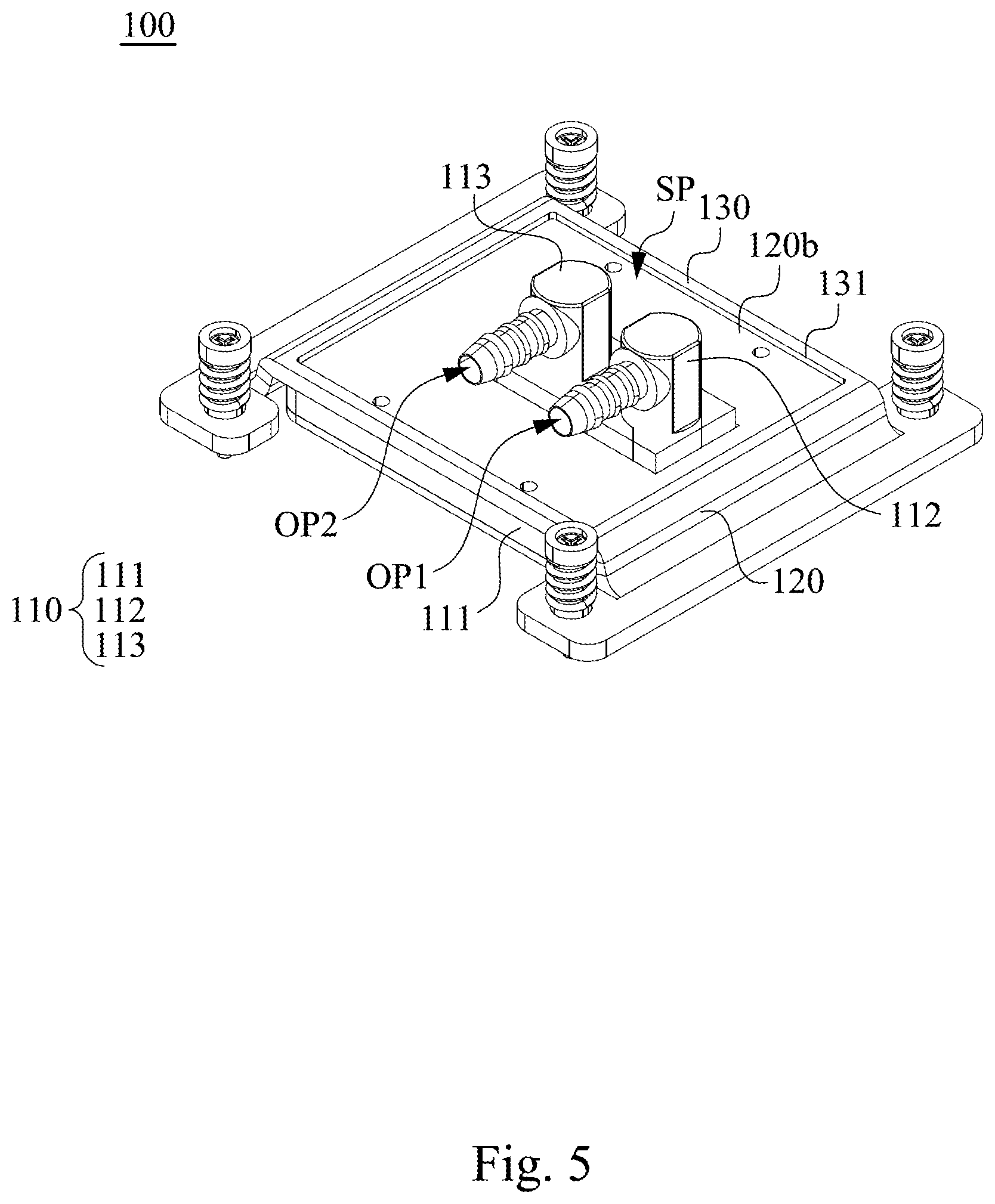Patent US12309968 Figure 5 – Cold plate module
