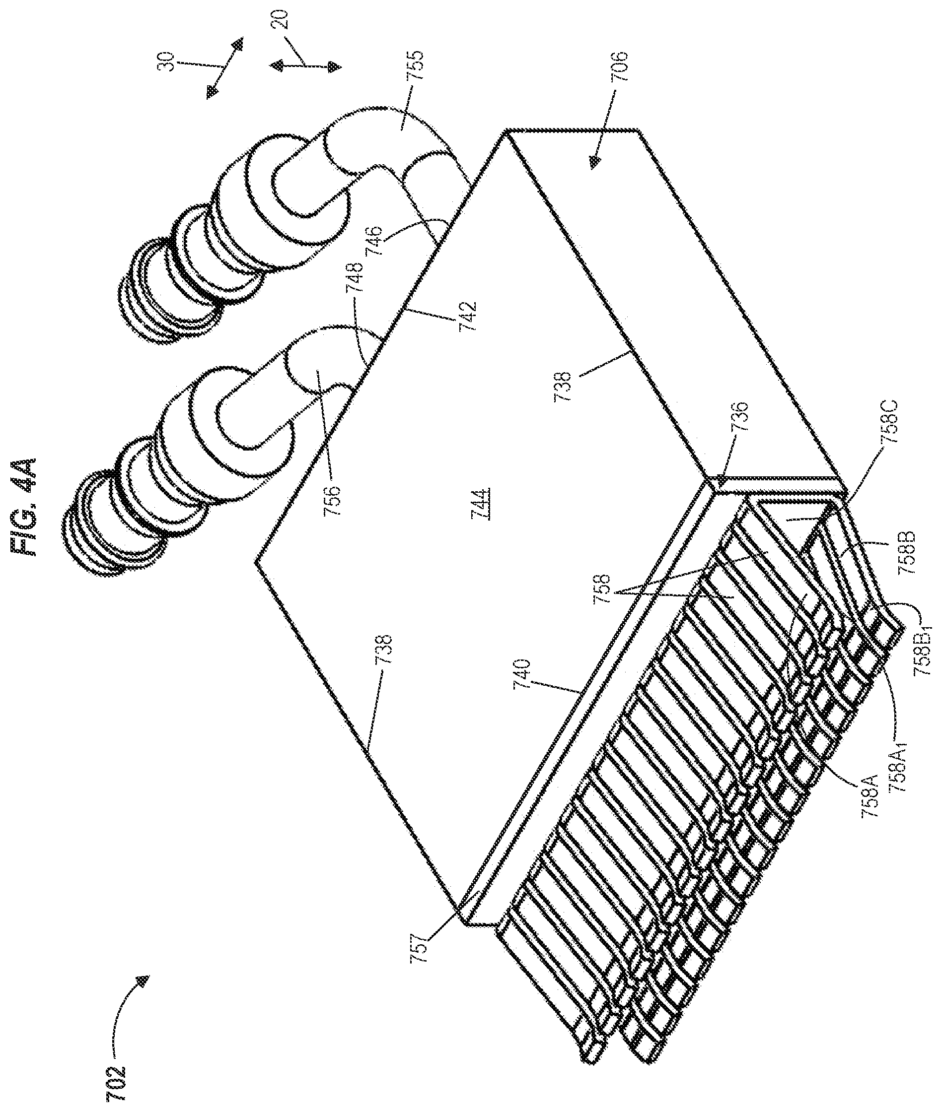 Patent US12309969 Figure 7 – Receptacle with connectable spring finger for multipoint contact conduction cooling
