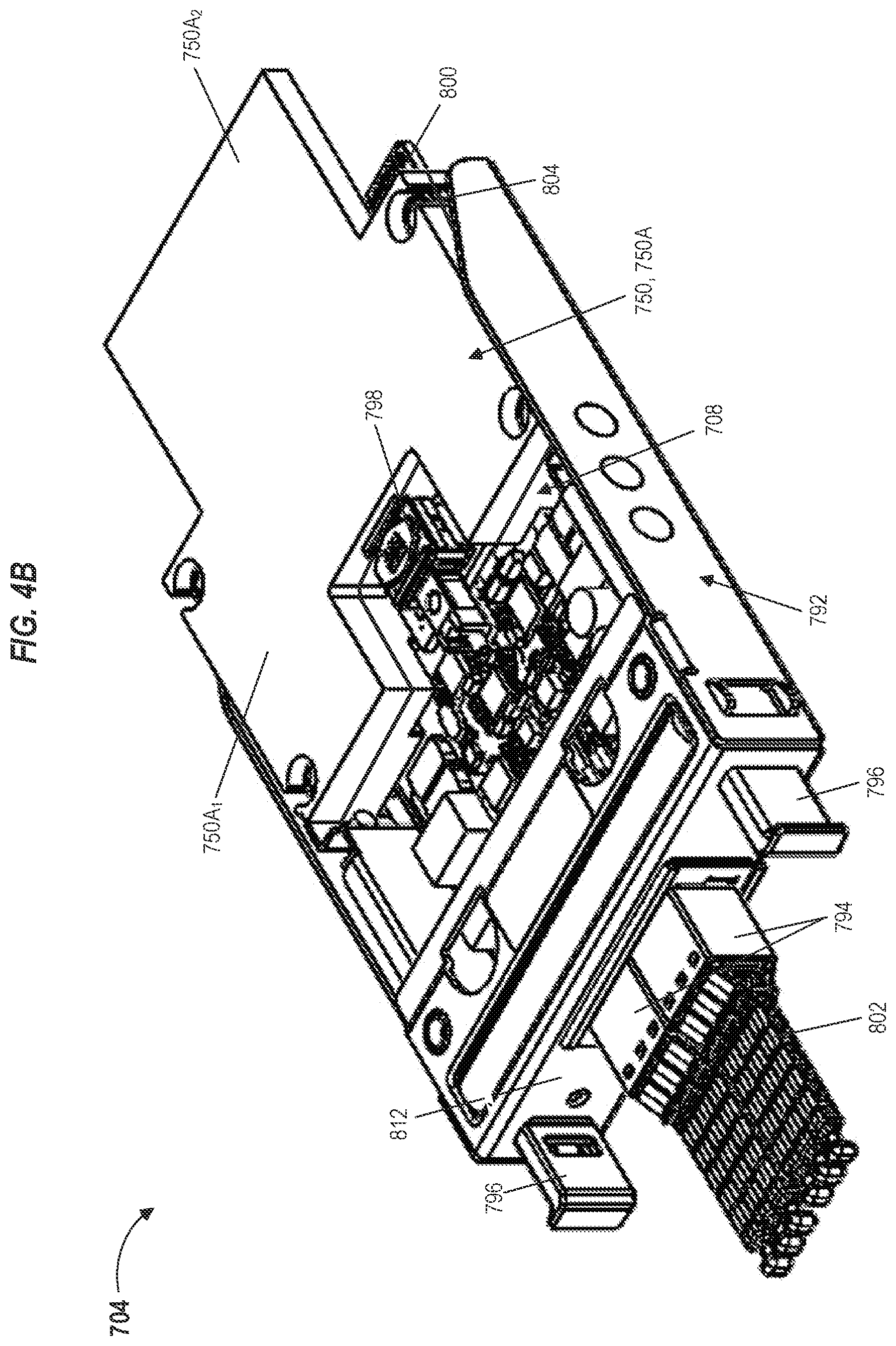 Patent US12309969 Figure 8 – Receptacle with connectable spring finger for multipoint contact conduction cooling