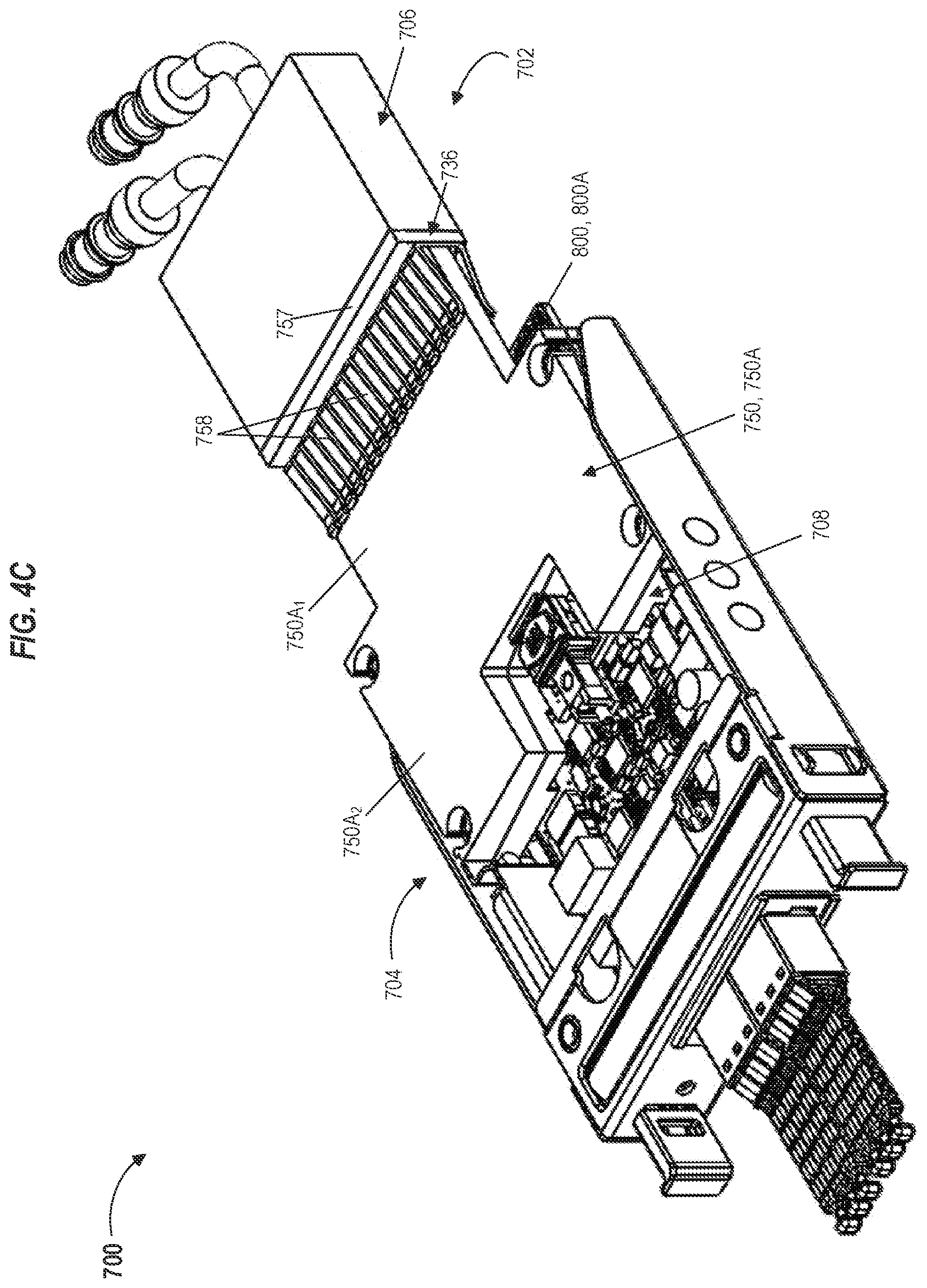 Patent US12309969 Figure 9 – Receptacle with connectable spring finger for multipoint contact conduction cooling