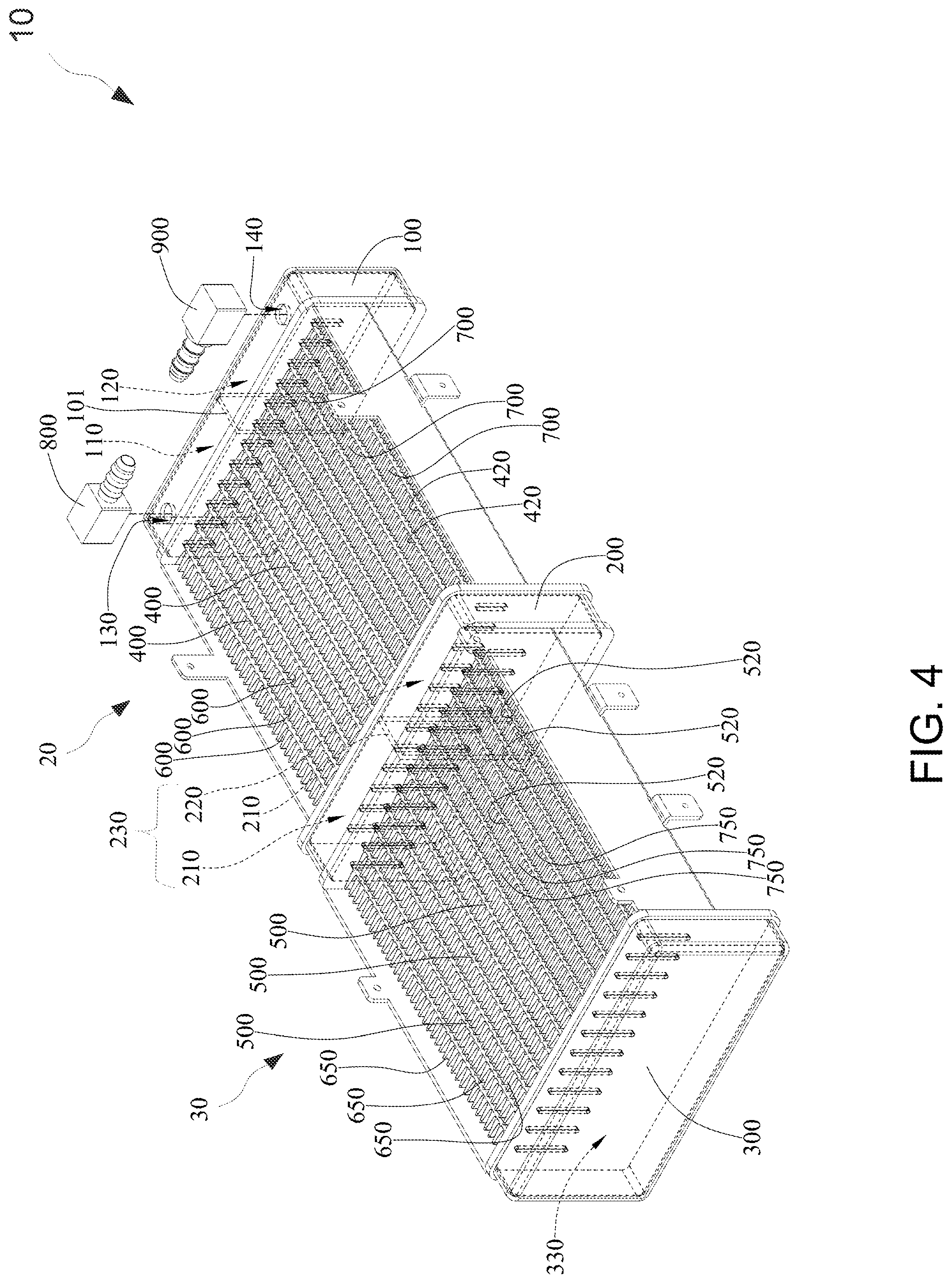 Patent US12309970 Figure 4 – Water cooling radiator