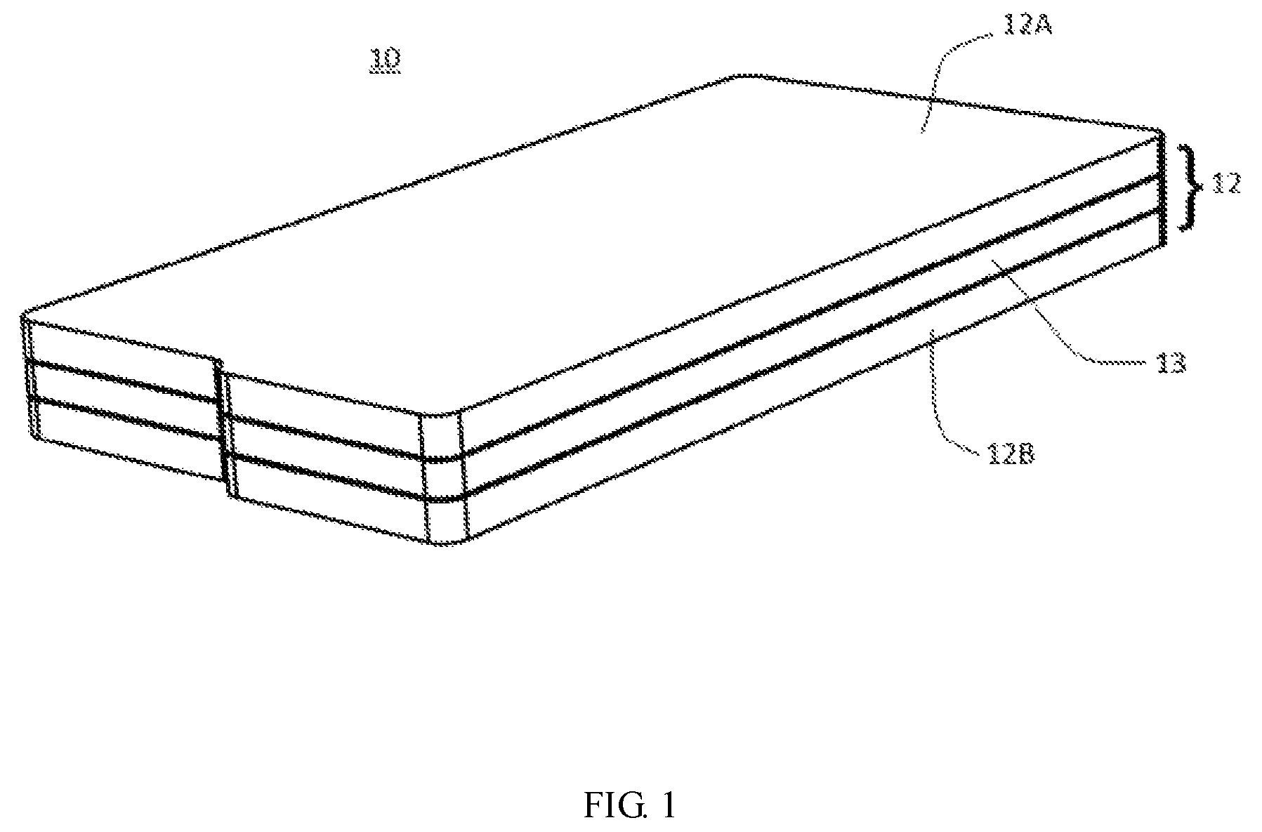 Patent US12309973 — Heat dissipating plate, manufacturing method therefor and electronic device having the same — Figure 1