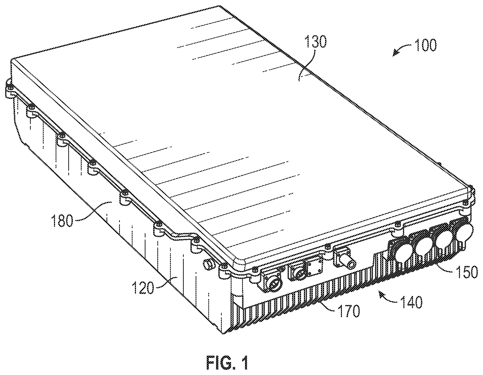 Patent US12309974 — Thermal management in an electronic device chassis — Figure 1