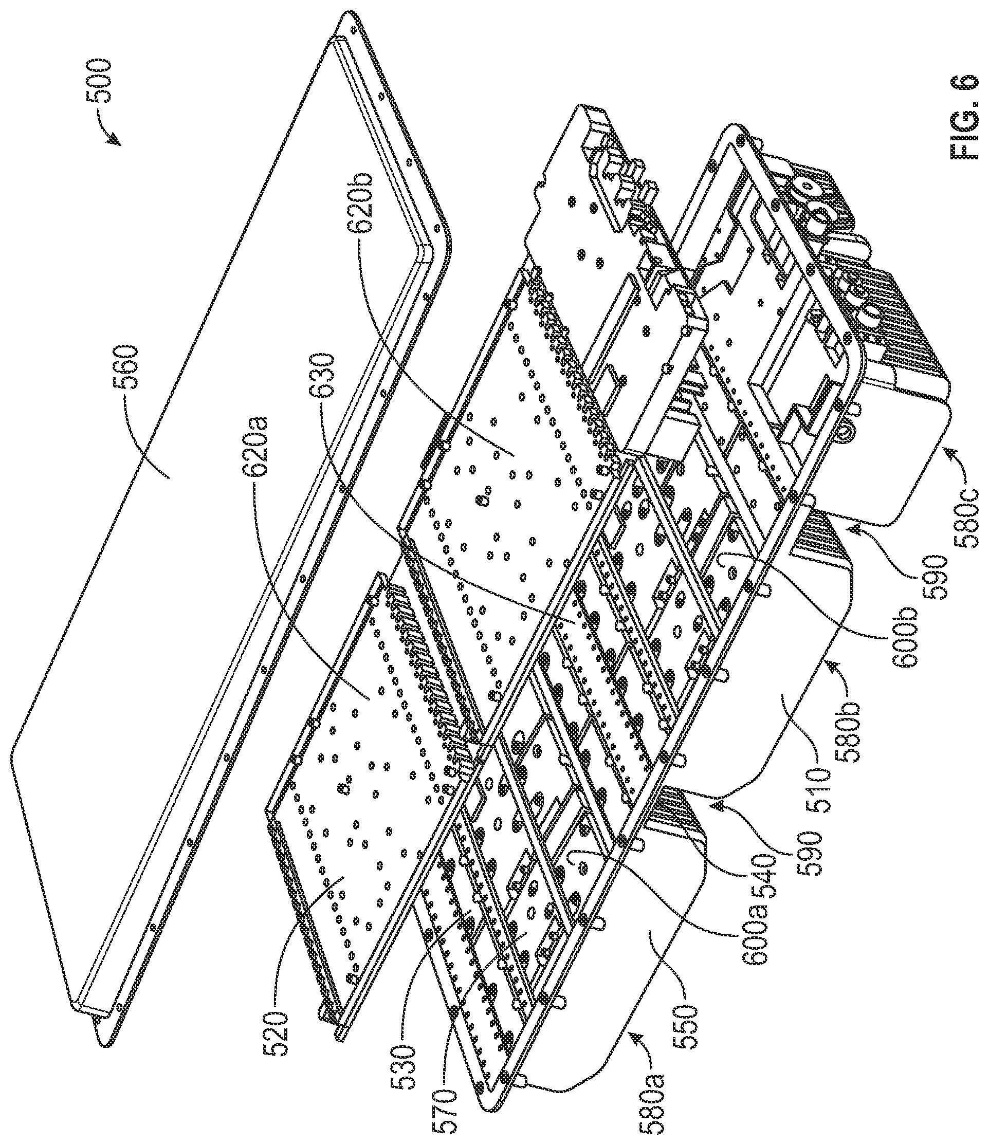 Patent US12309974 Figure 6 – Thermal management in an electronic device chassis