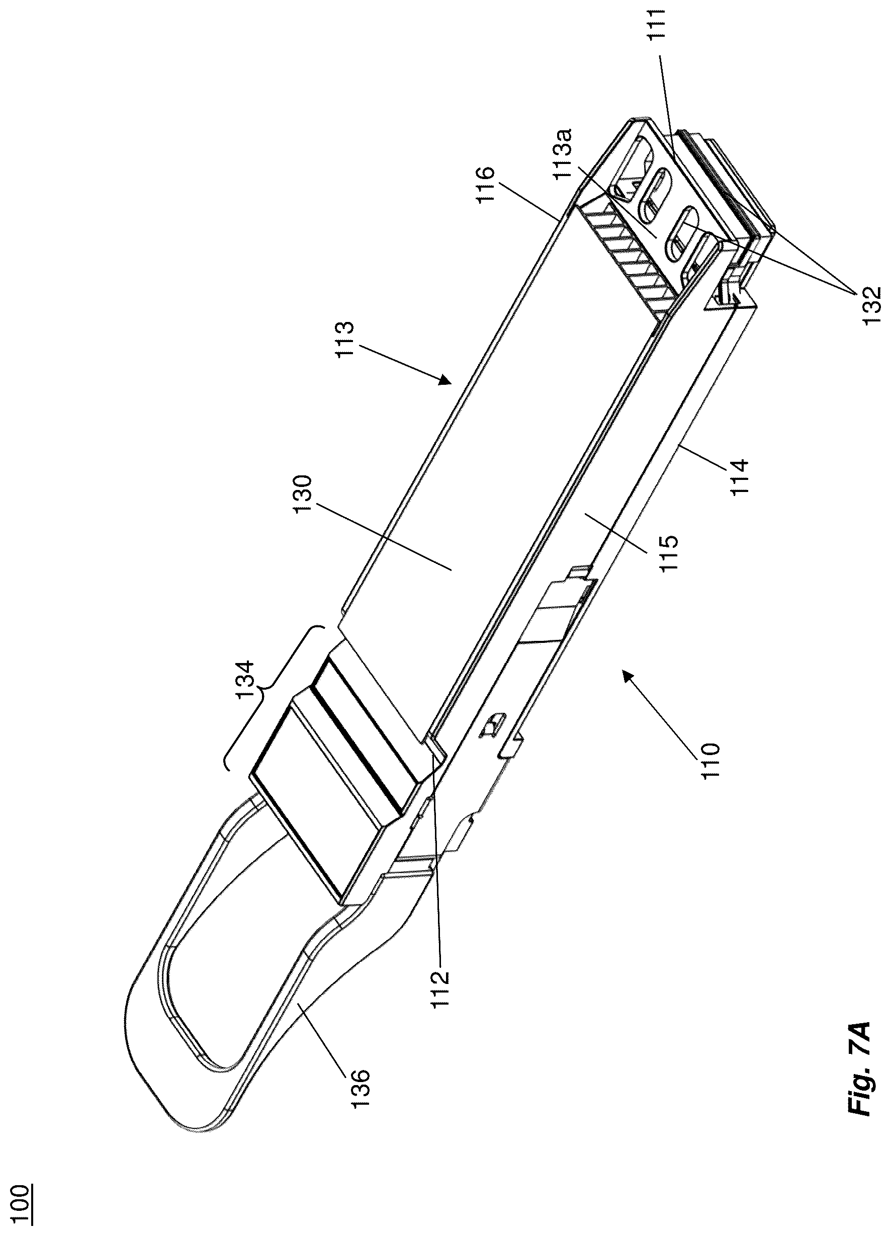 Patent US12309976 Figure 5 – Network interface device having heat dissipating members