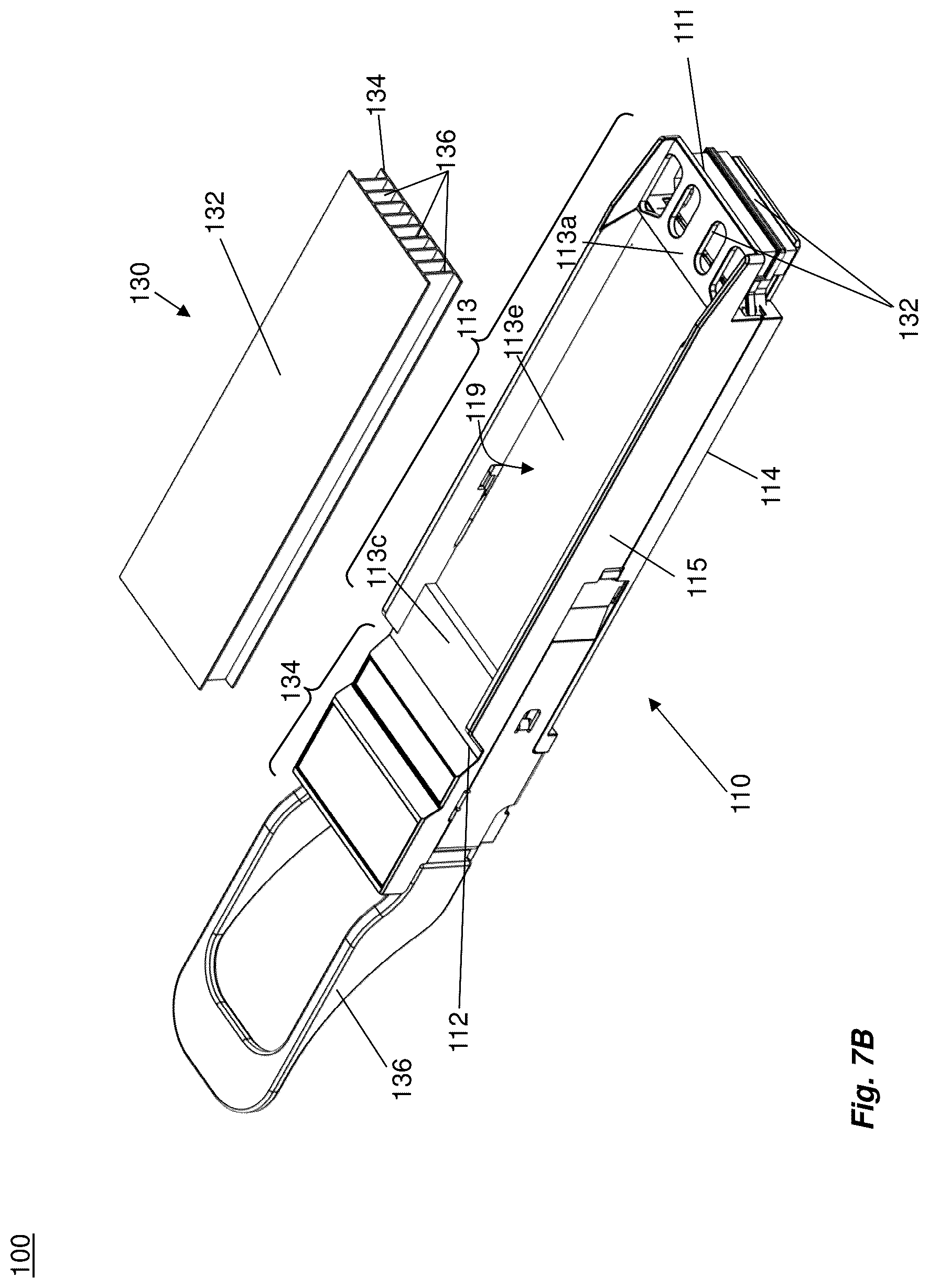 Patent US12309976 Figure 6 – Network interface device having heat dissipating members