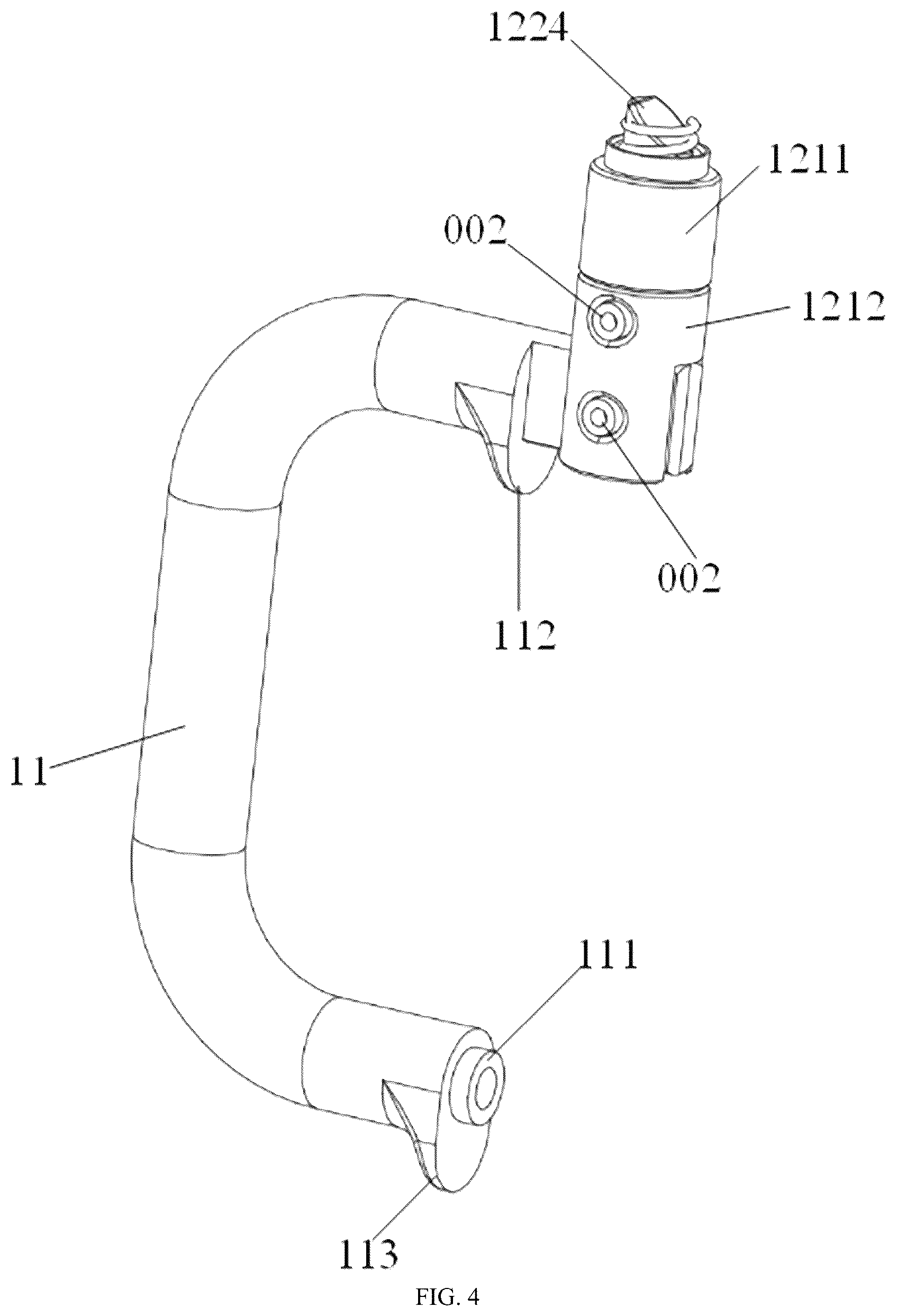 Patent US12309978 Figure 4 – Fan box fan partition plate, fan box module and server