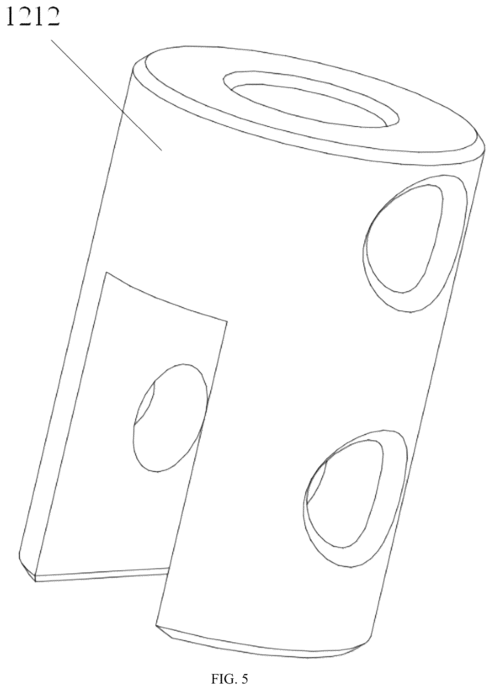 Patent US12309978 Figure 5 – Fan box fan partition plate, fan box module and server