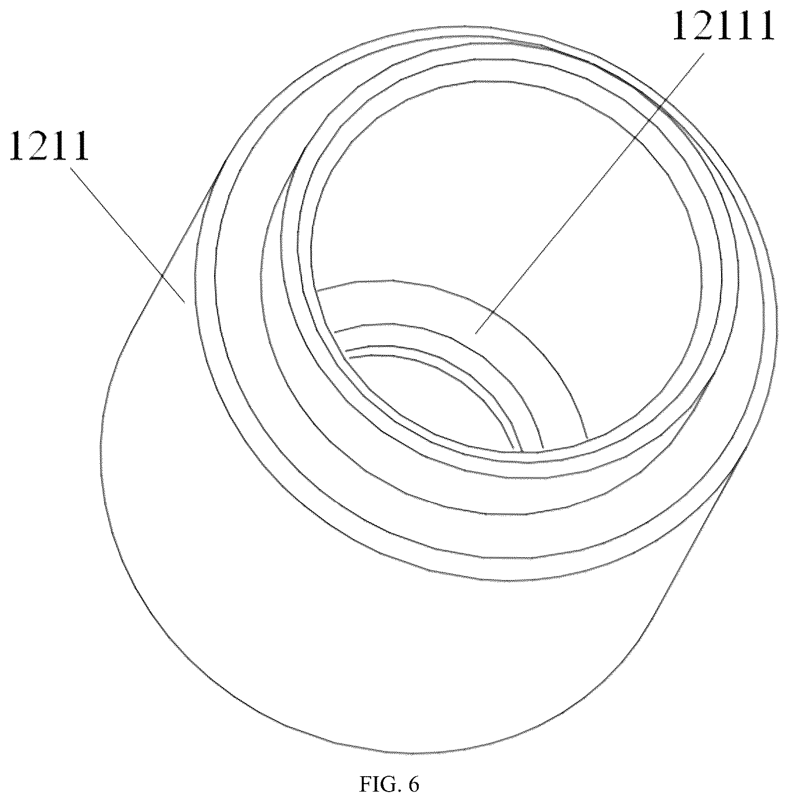 Patent US12309978 Figure 6 – Fan box fan partition plate, fan box module and server