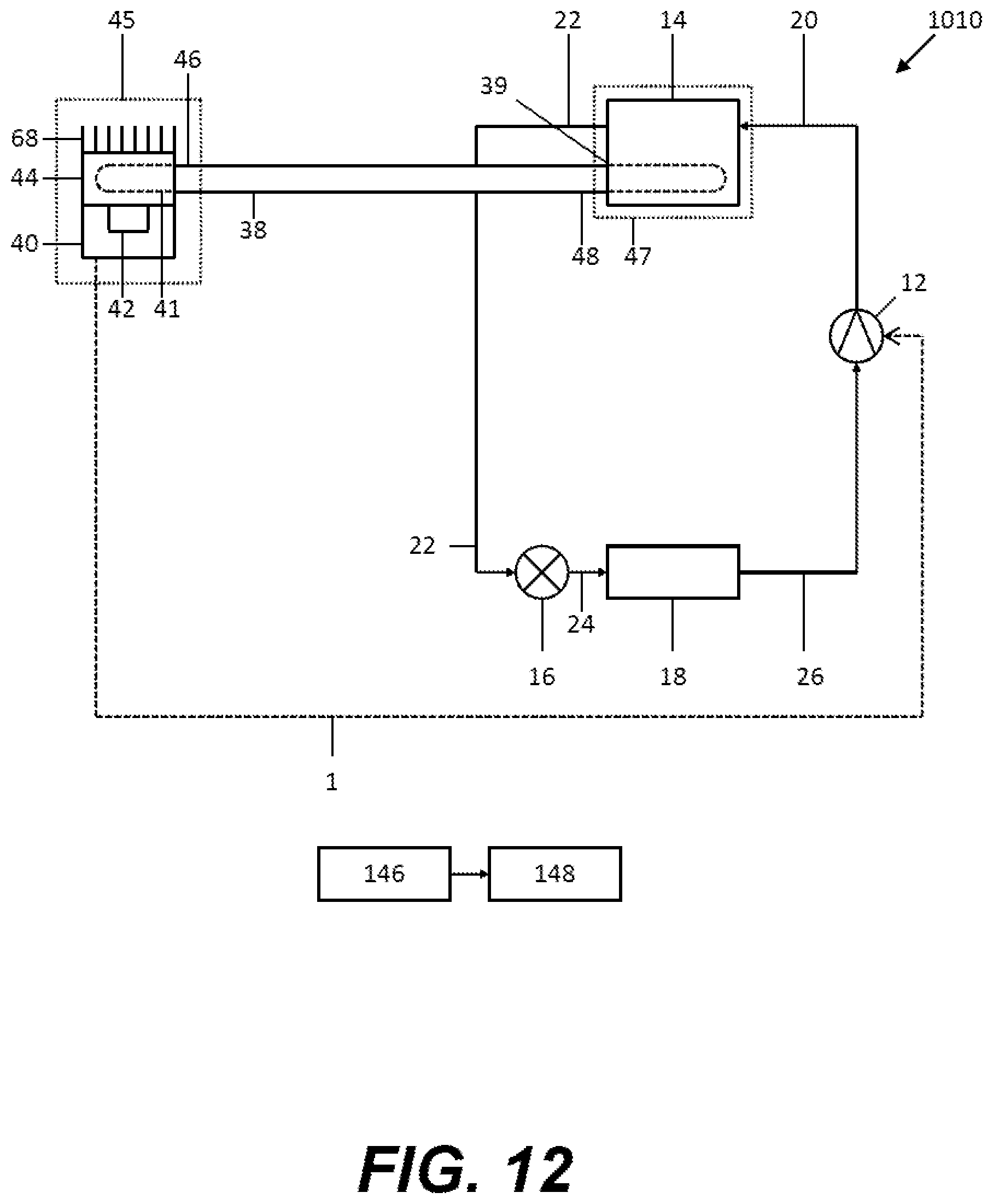 Patent US12309983 Figure 12 – Refrigeration system or a heat pump and method of operating a refrigeration system or a heat pump