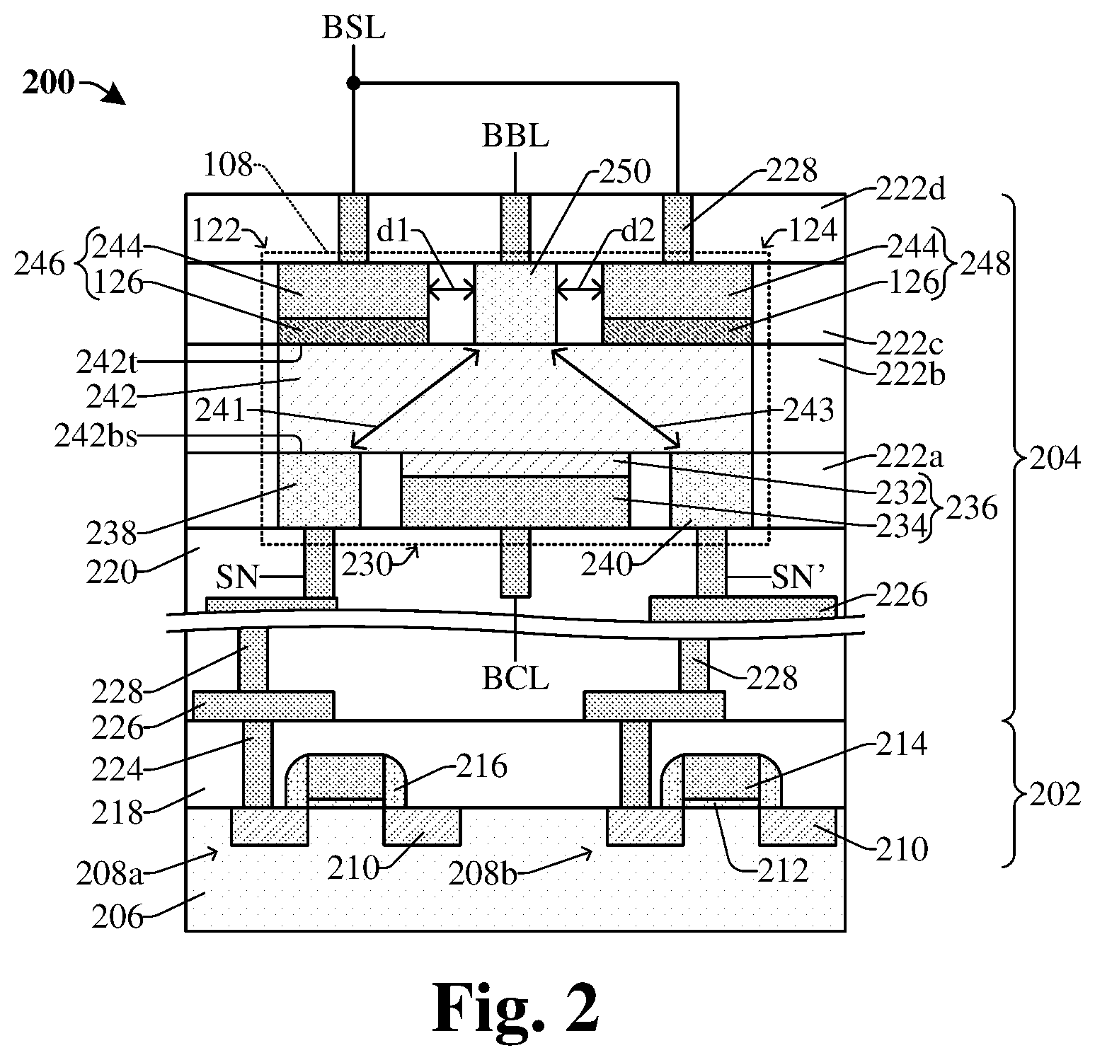 Patent US12309990 Figure 2 – Data backup unit for static random-access memory device