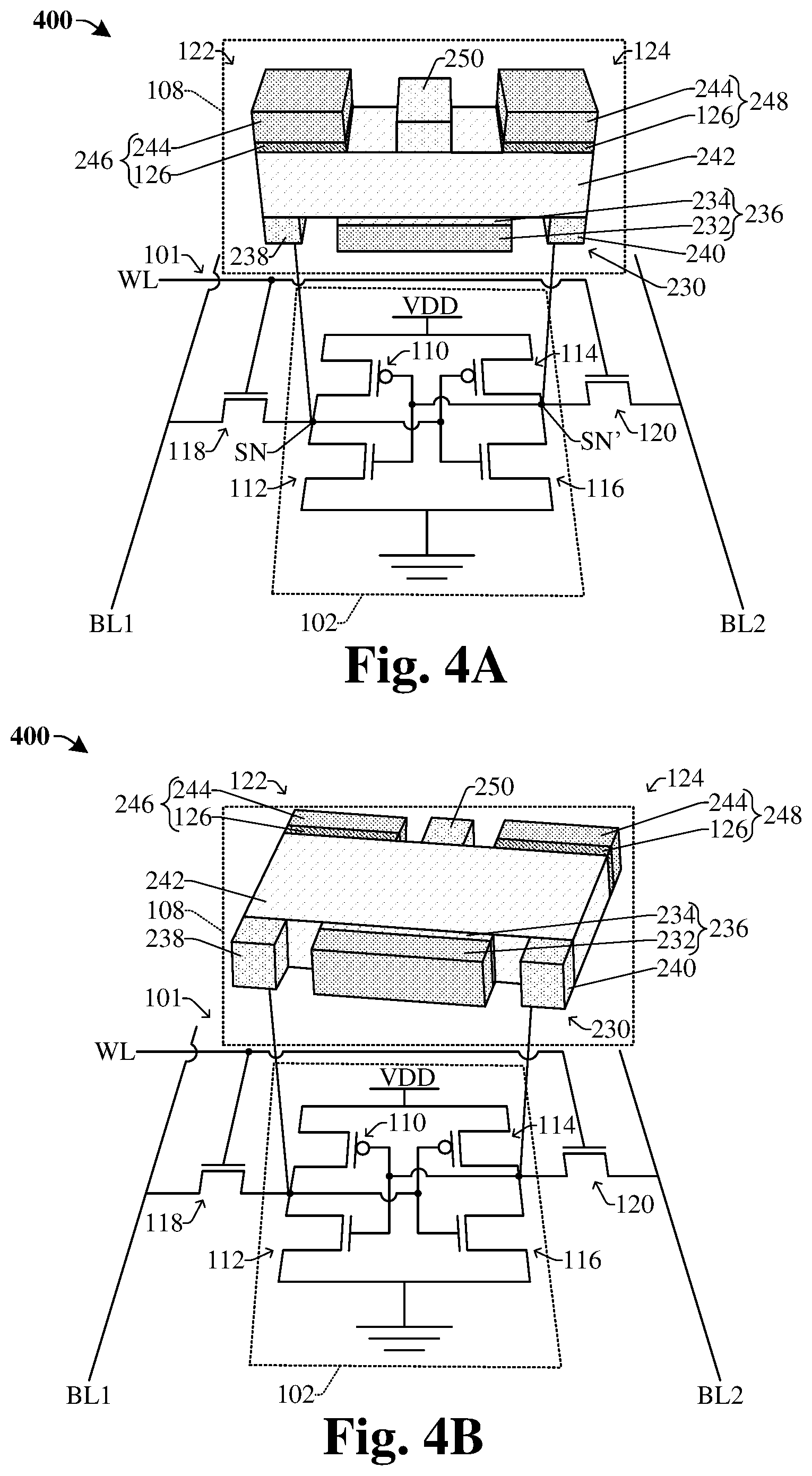 Patent US12309990 Figure 4 – Data backup unit for static random-access memory device