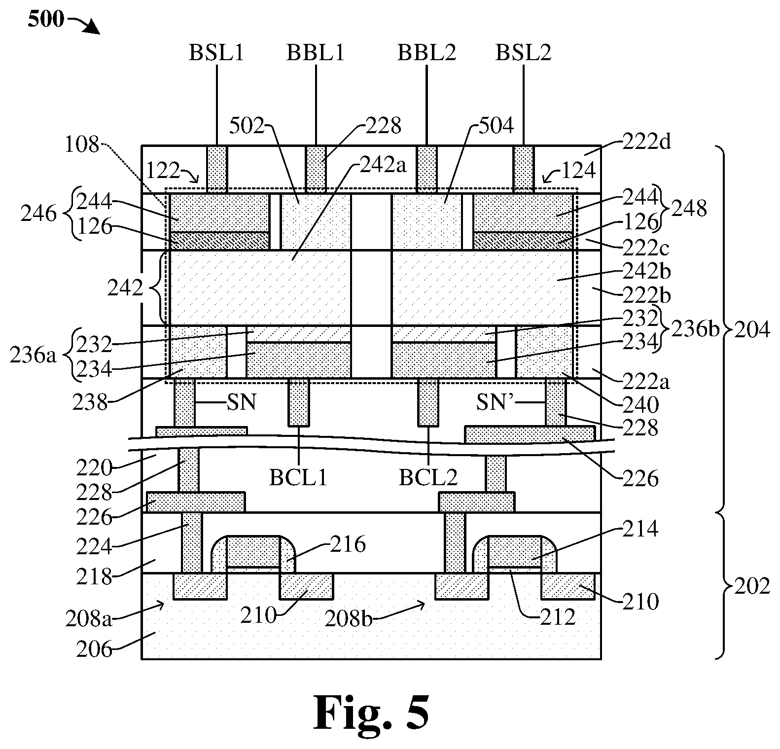 Patent US12309990 Figure 5 – Data backup unit for static random-access memory device