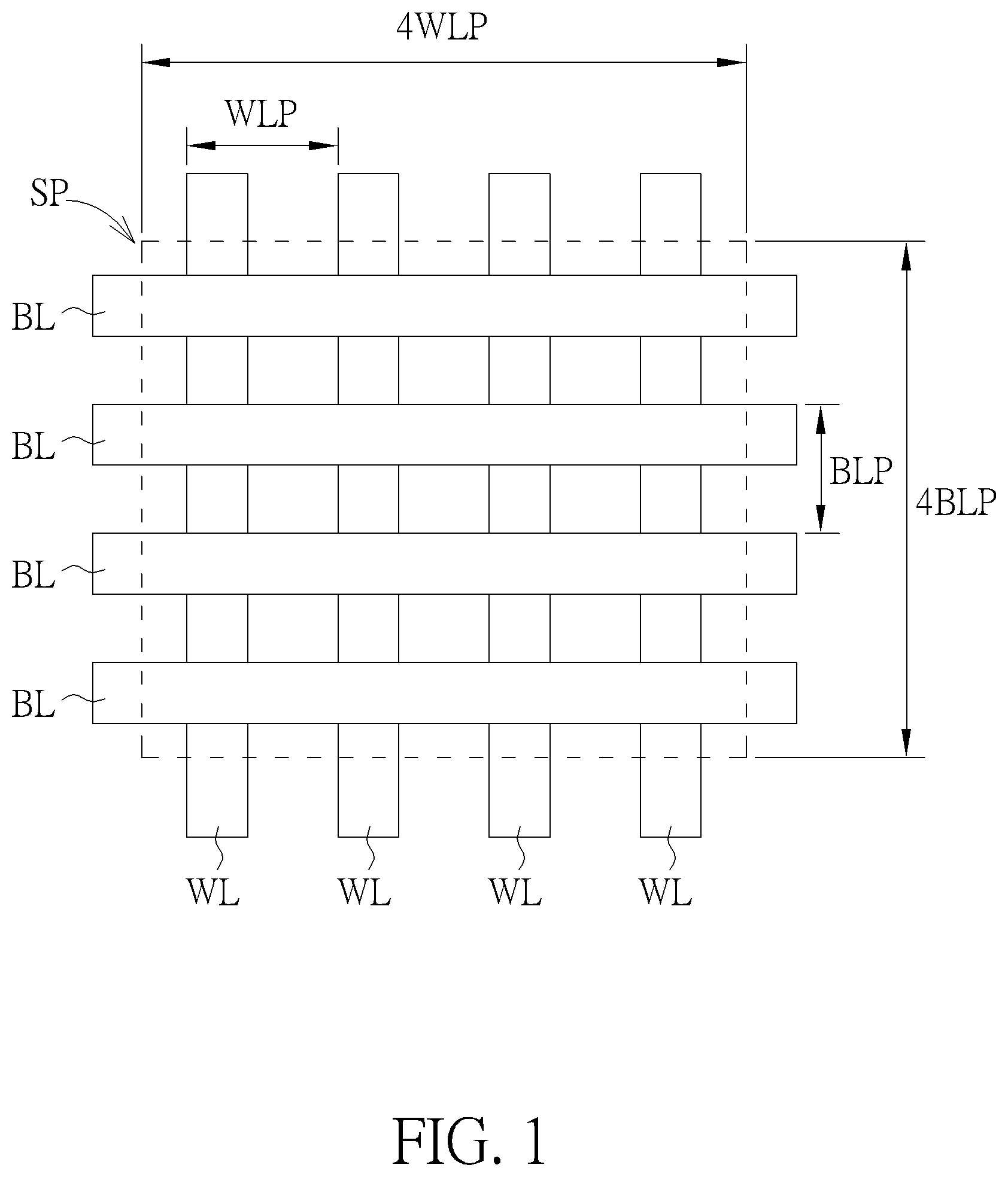 Patent US12309993 Figure 1 – Pattern layout and the forming method thereof