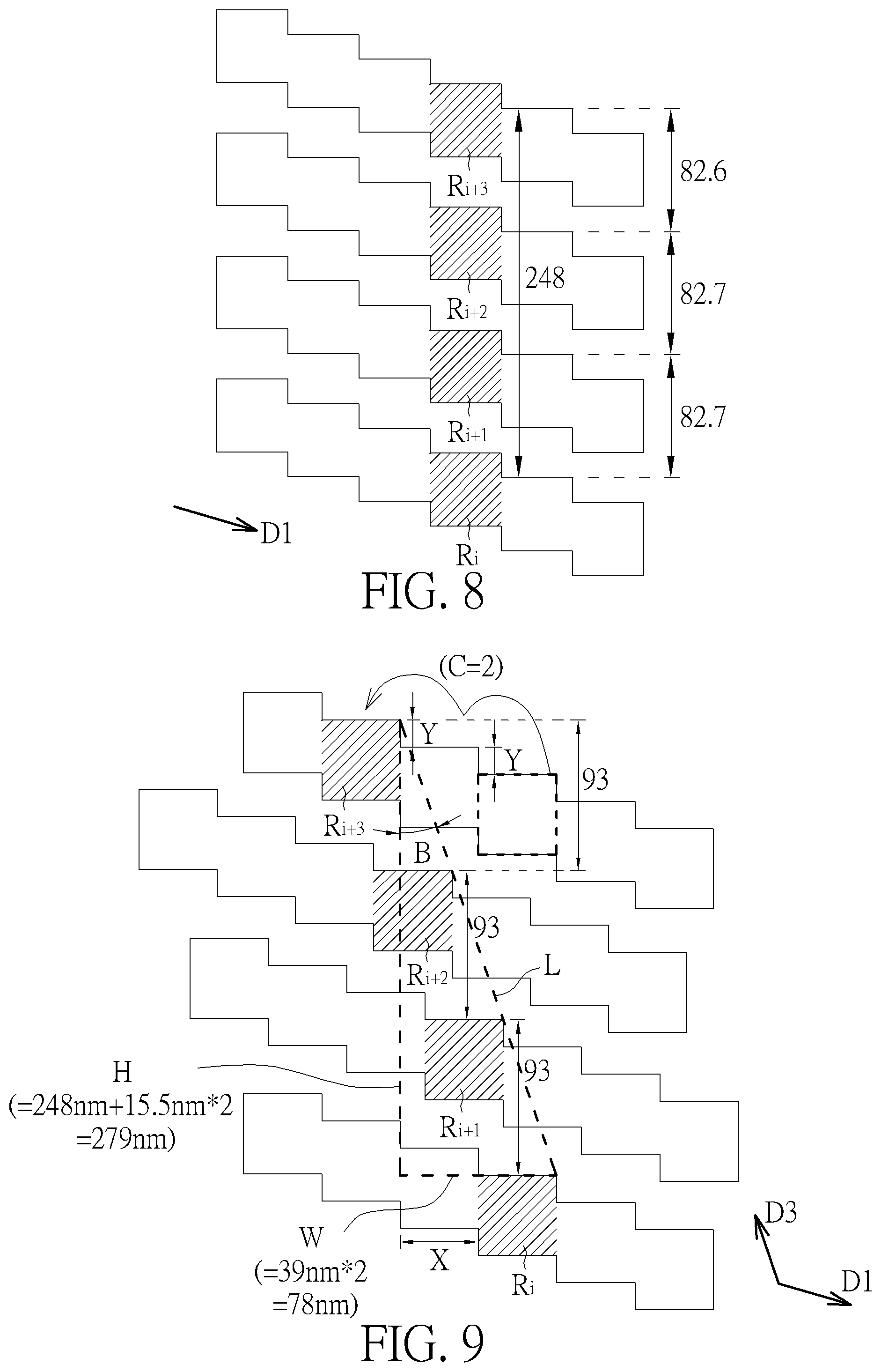 Patent US12309993 Figure 6 – Pattern layout and the forming method thereof