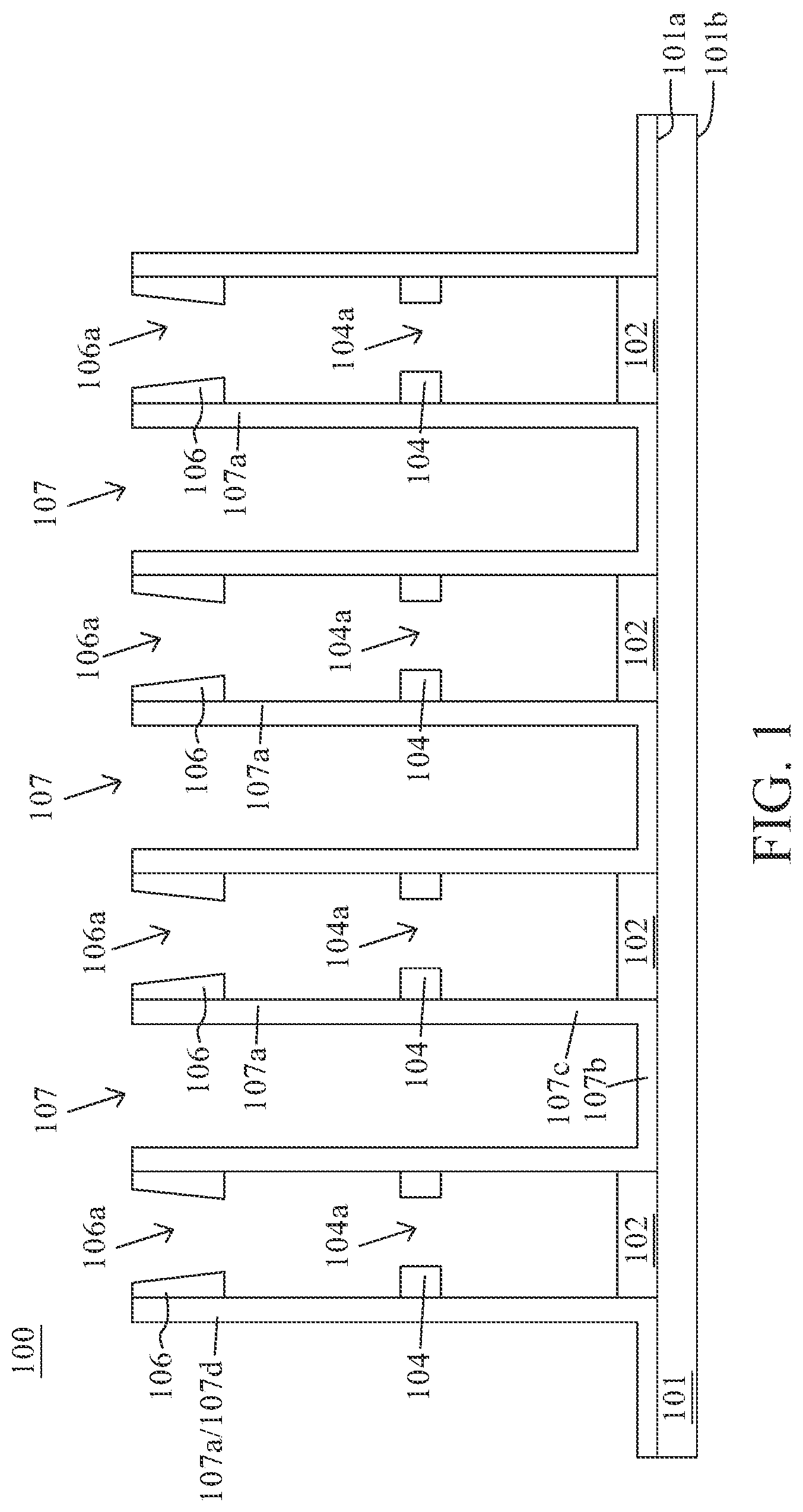 Patent US12309994 Figure 1 – Method of manufacturing memory device having double sided capacitor