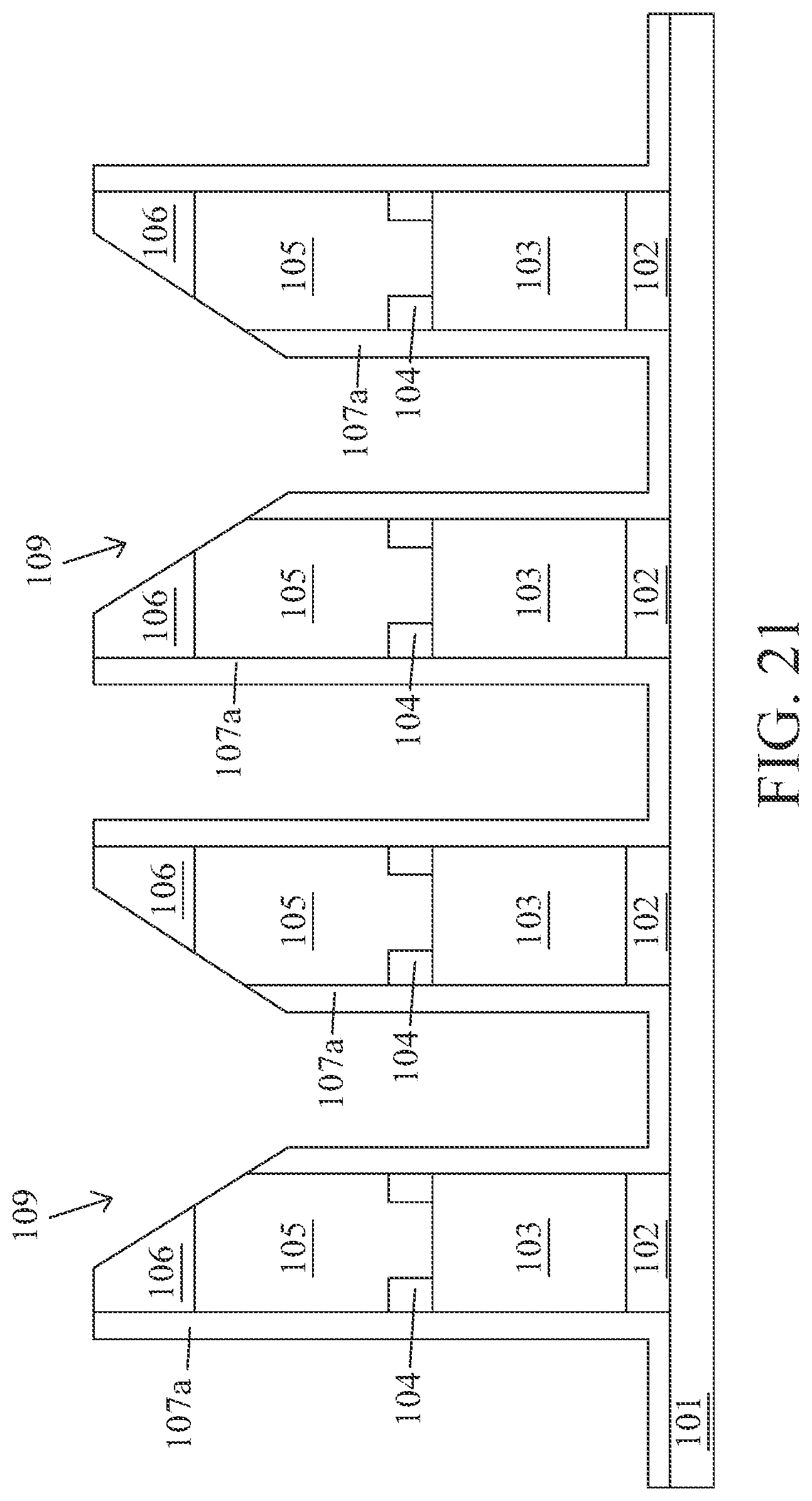 Patent US12309994 Figure 19 – Method of manufacturing memory device having double sided capacitor