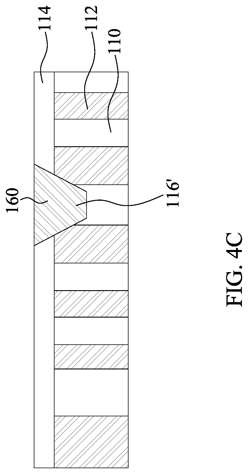 Patent US12309996 Figure 8 – Semiconductor device with etched landing pad surface