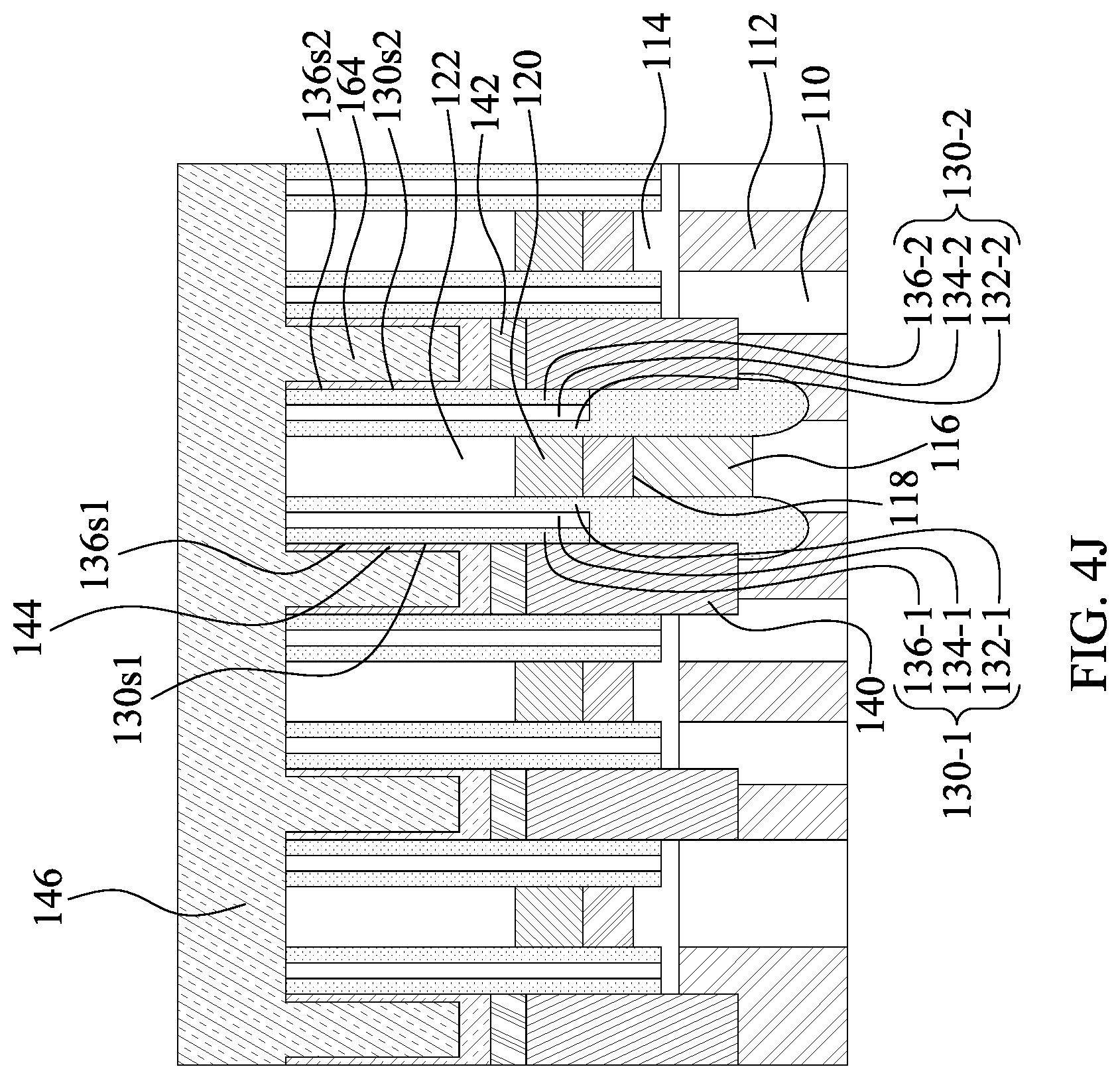 Patent US12309996 Figure 15 – Semiconductor device with etched landing pad surface