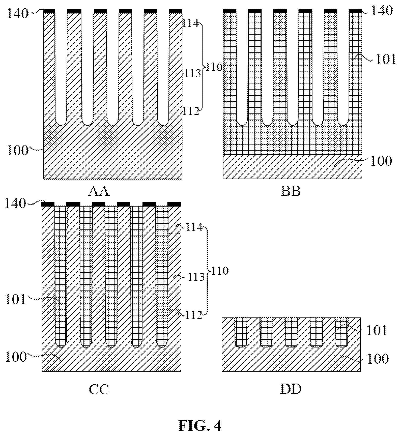 Patent US12309998 Figure 4 – Semiconductor structure and method for manufacturing semiconductor structure