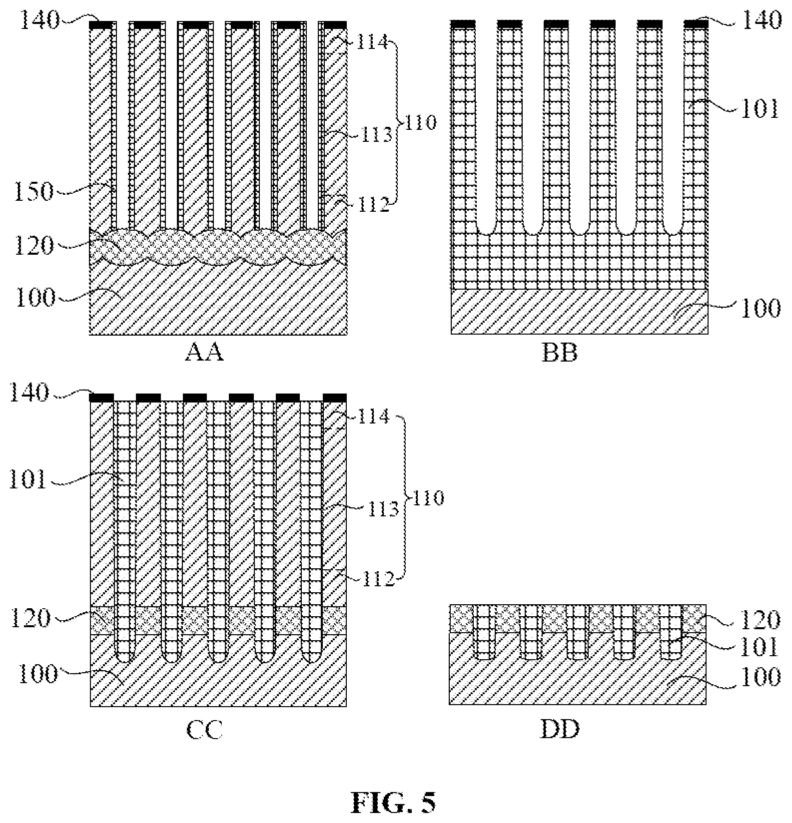 Patent US12309998 Figure 5 – Semiconductor structure and method for manufacturing semiconductor structure