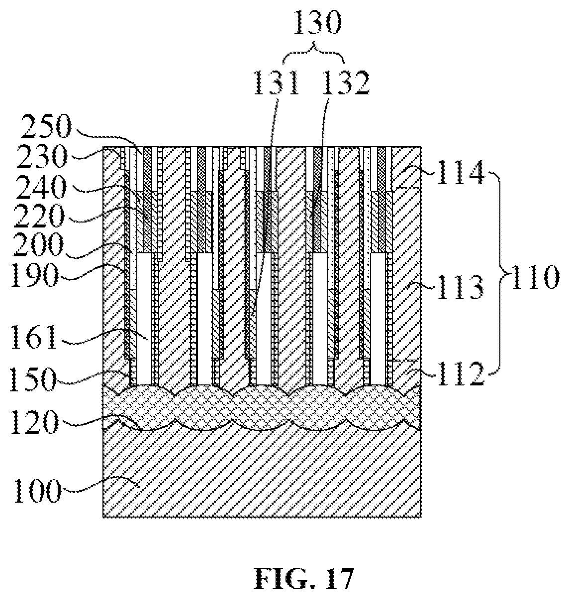 Patent US12309998 Figure 17 – Semiconductor structure and method for manufacturing semiconductor structure
