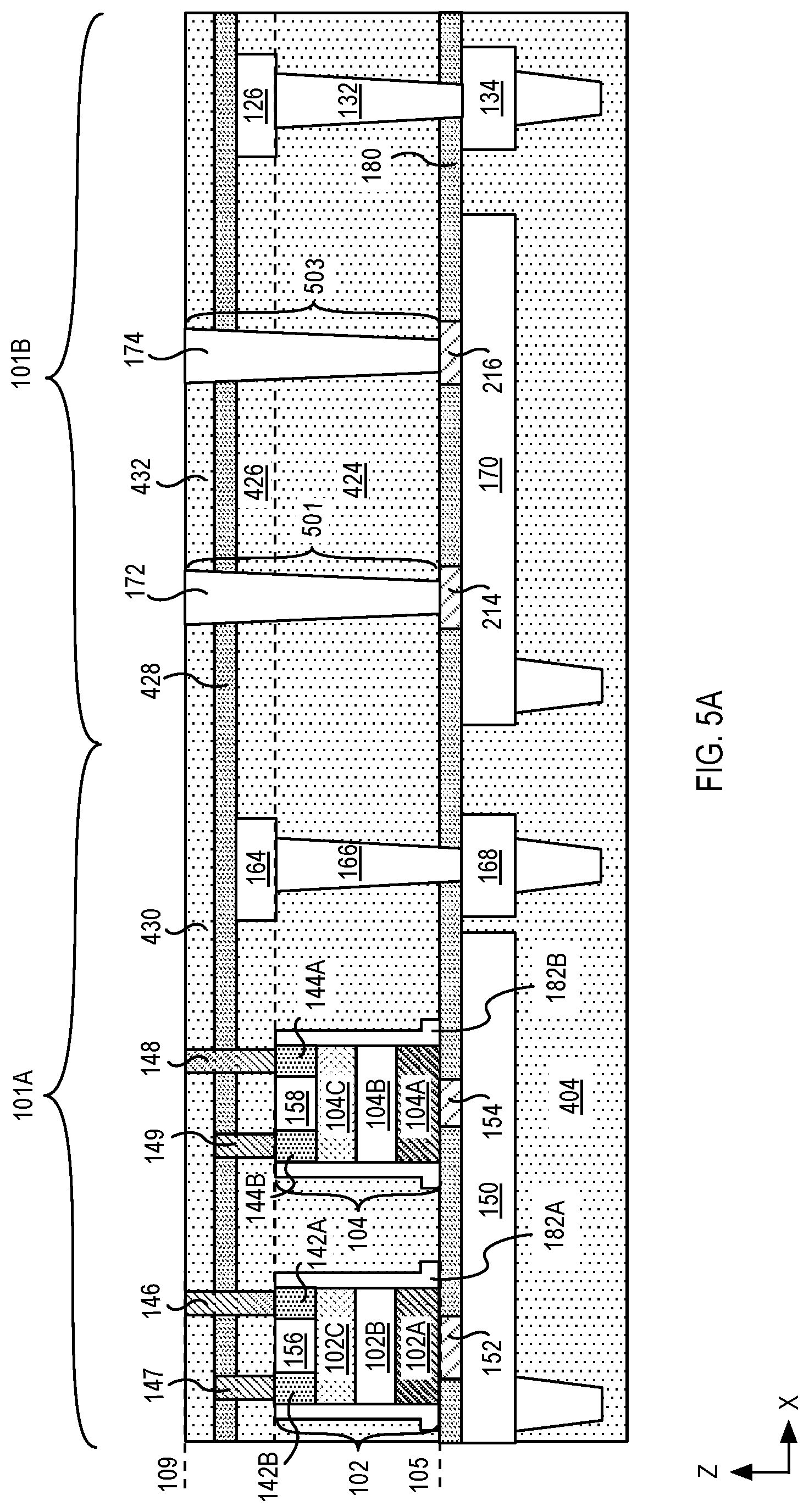 Patent US12310001 Figure 12 – Decoupling capacitors and methods of fabrication