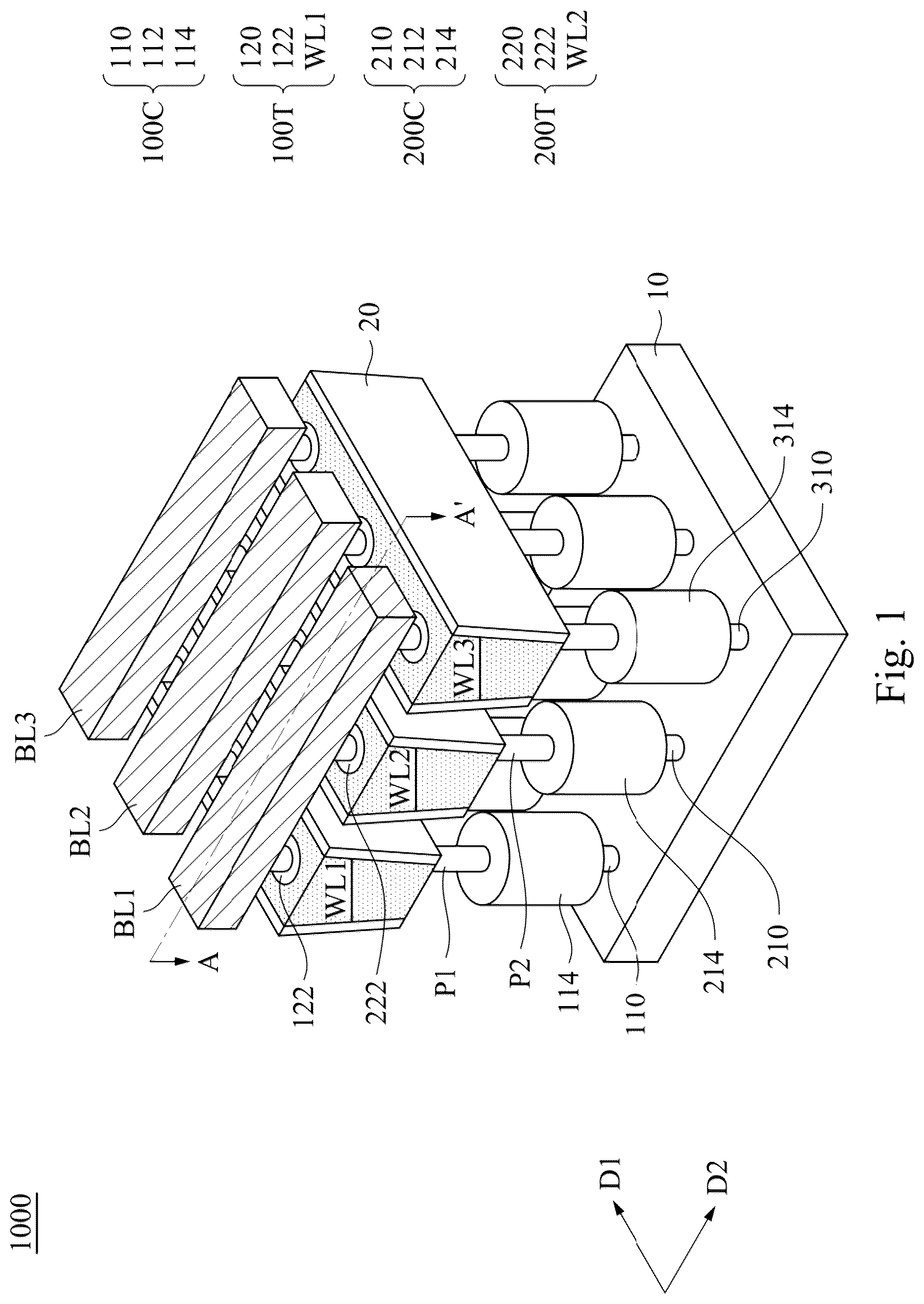 Patent US12310002 Figure 1 – Semiconductor device