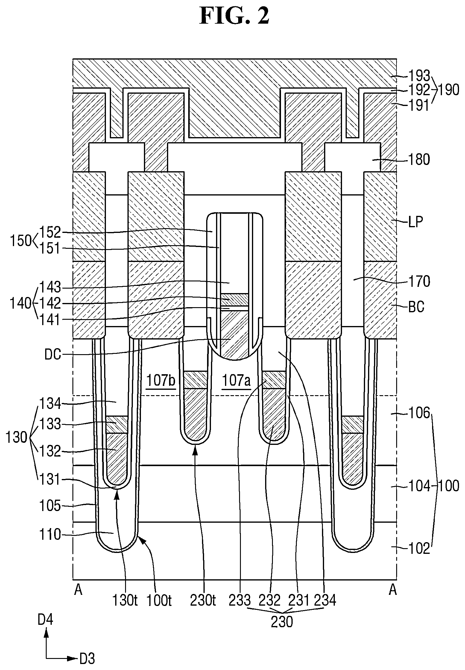 Patent US12310004 Figure 2 – Semiconductor device including element isolation film and method for fabricating the same