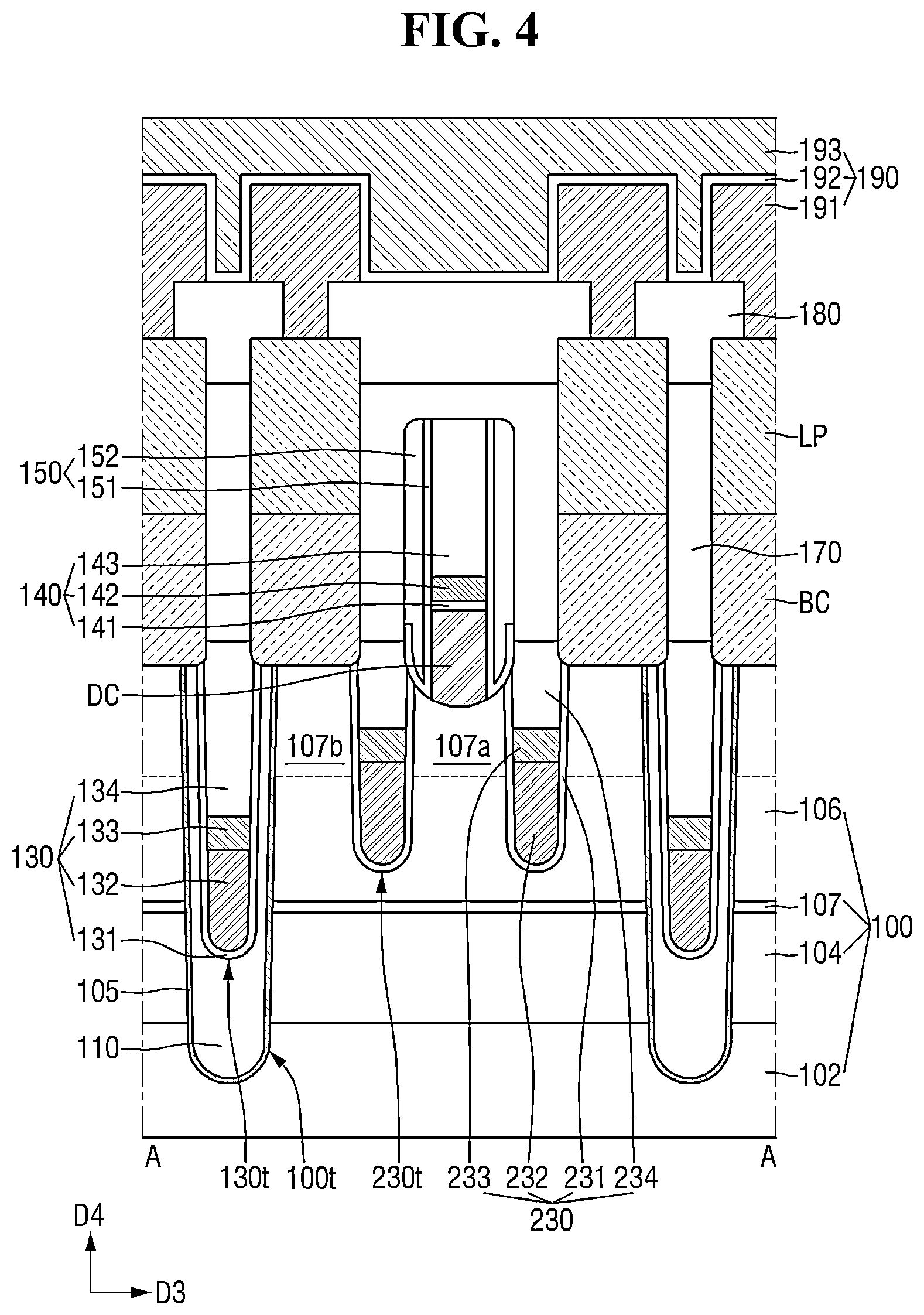 Patent US12310004 Figure 4 – Semiconductor device including element isolation film and method for fabricating the same