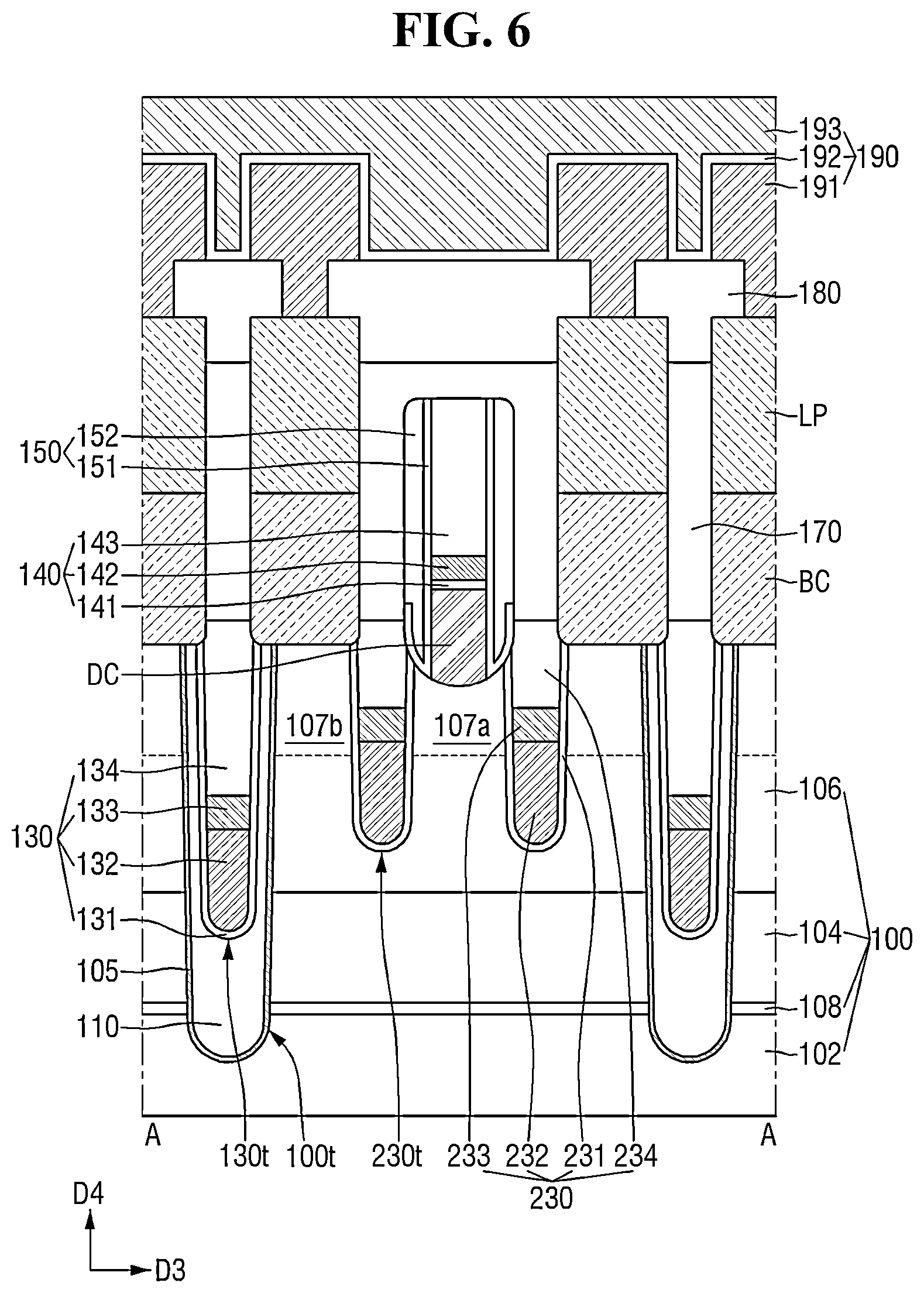 Patent US12310004 Figure 6 – Semiconductor device including element isolation film and method for fabricating the same