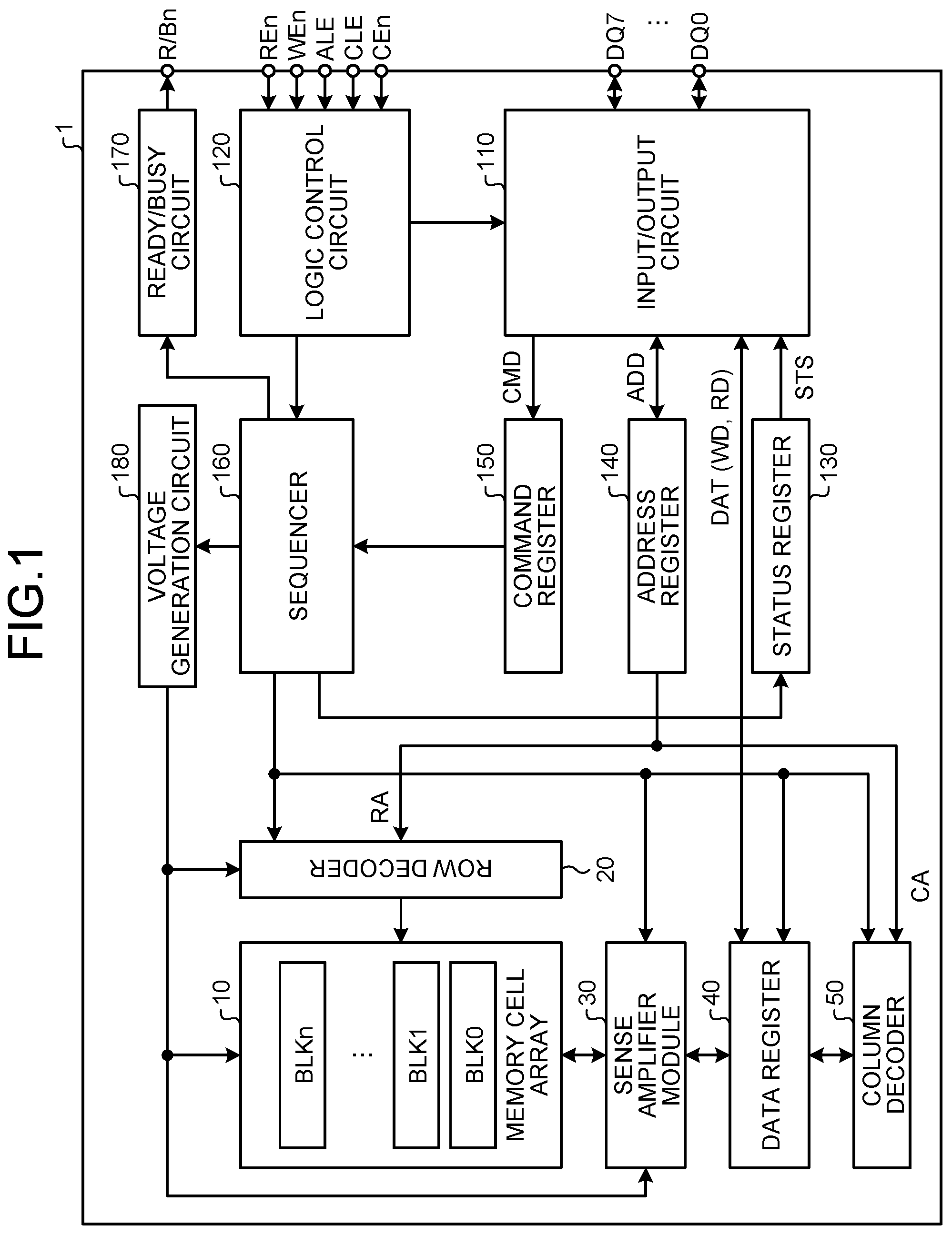 Patent US12310006 Figure 1 – Semiconductor device, semiconductor storage device, and method of manufacturing semiconductor device