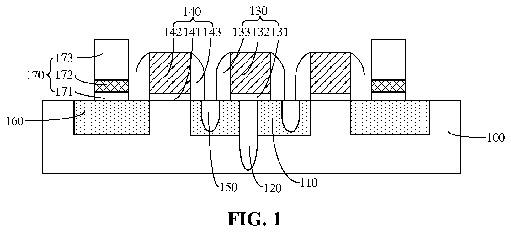 Patent US12310008 Figure 1 – Semiconductor structure and method for manufacturing same