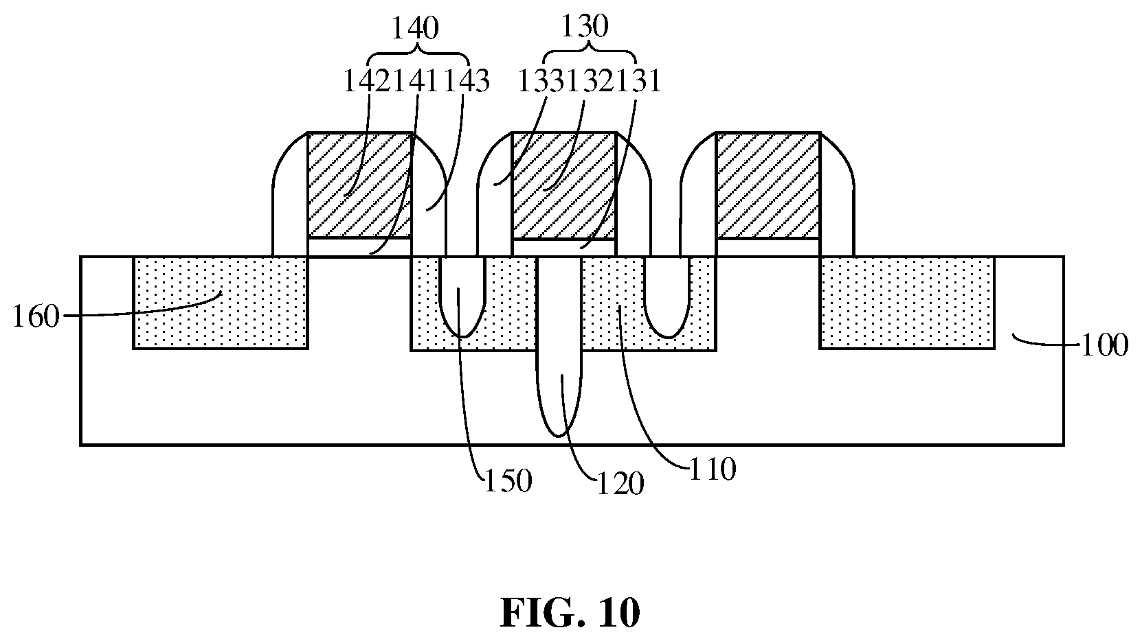 Patent US12310008 Figure 10 – Semiconductor structure and method for manufacturing same