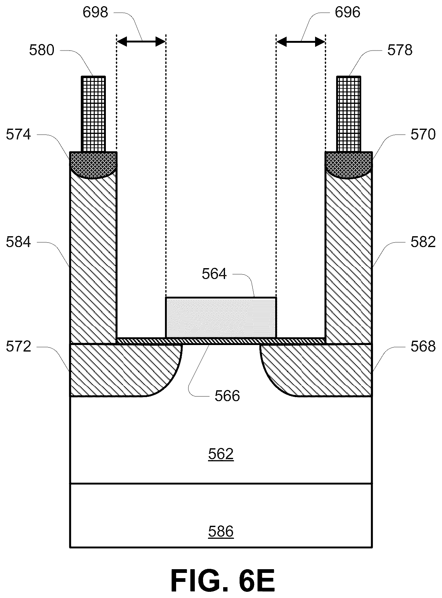 Patent US12310010 Figure 11 – Transistors with raised extension regions and semiconductor fins