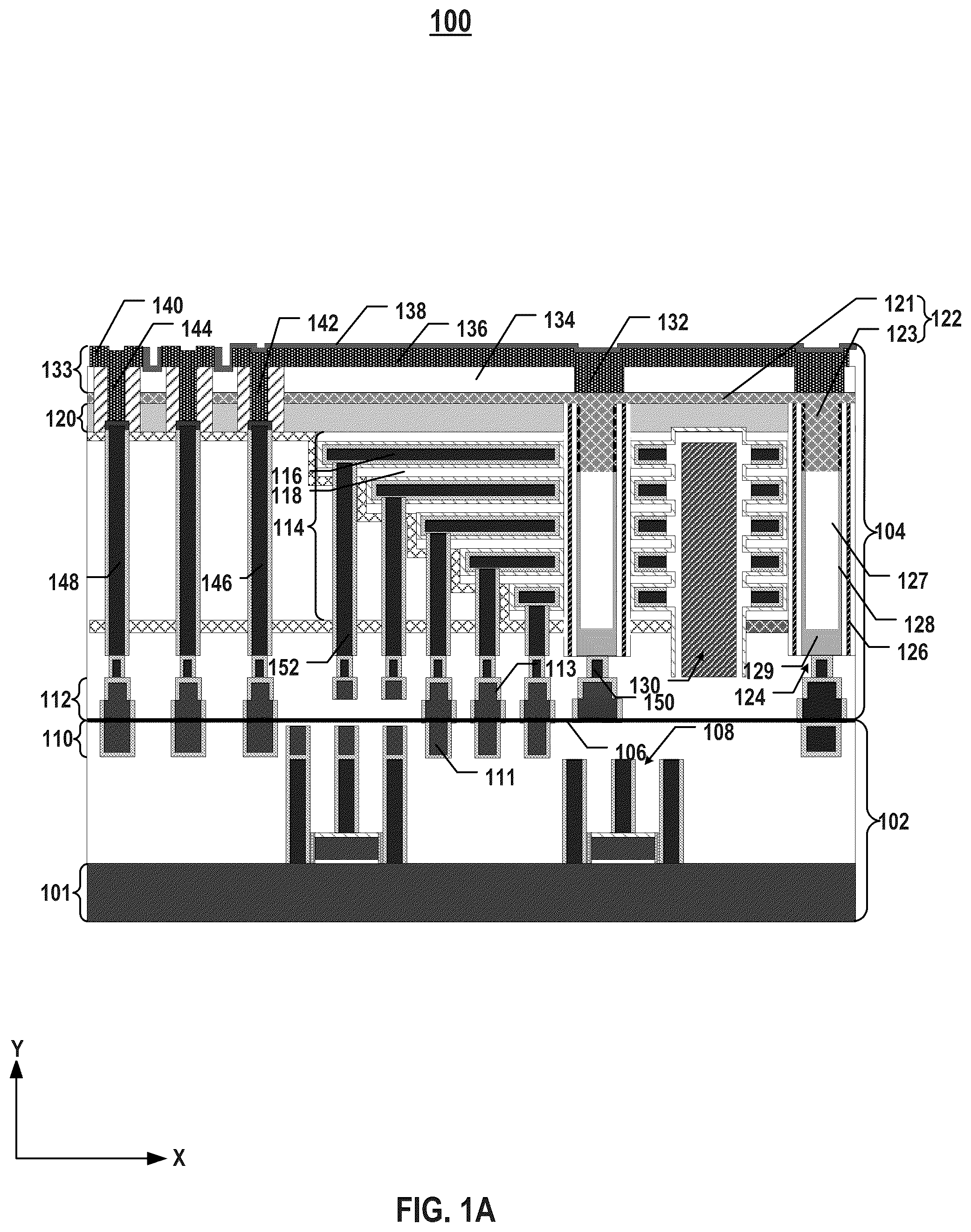 Patent US12310011 Figure 1 – Three-dimensional memory devices and methods for forming the same