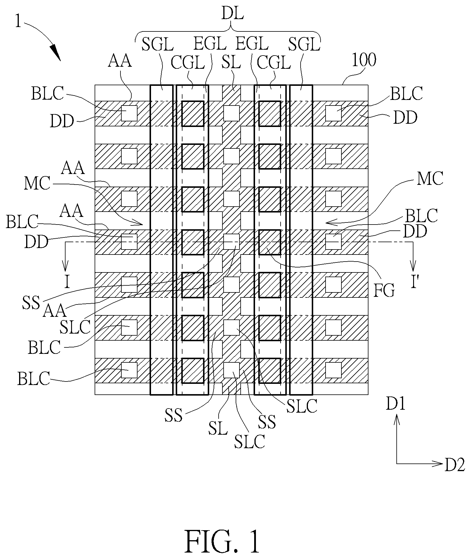 Patent US12310015 Figure 1 – Semiconductor memory device